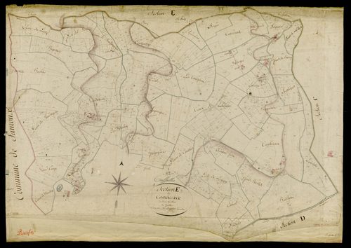 Touffailles - Section E - Combecave, 1ère feuille