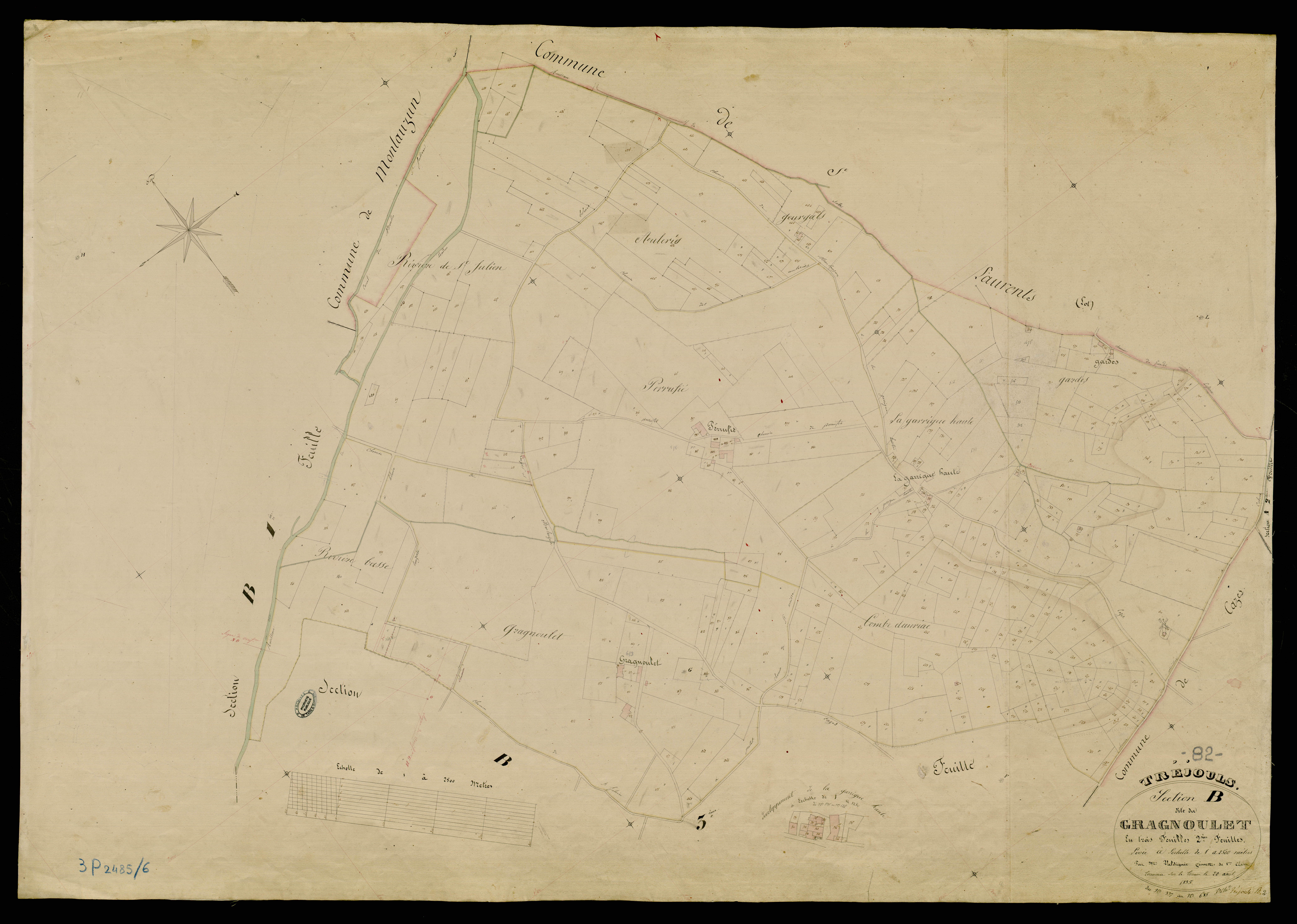 Tréjouls - Section B - Gragnoulet, 2e feuille