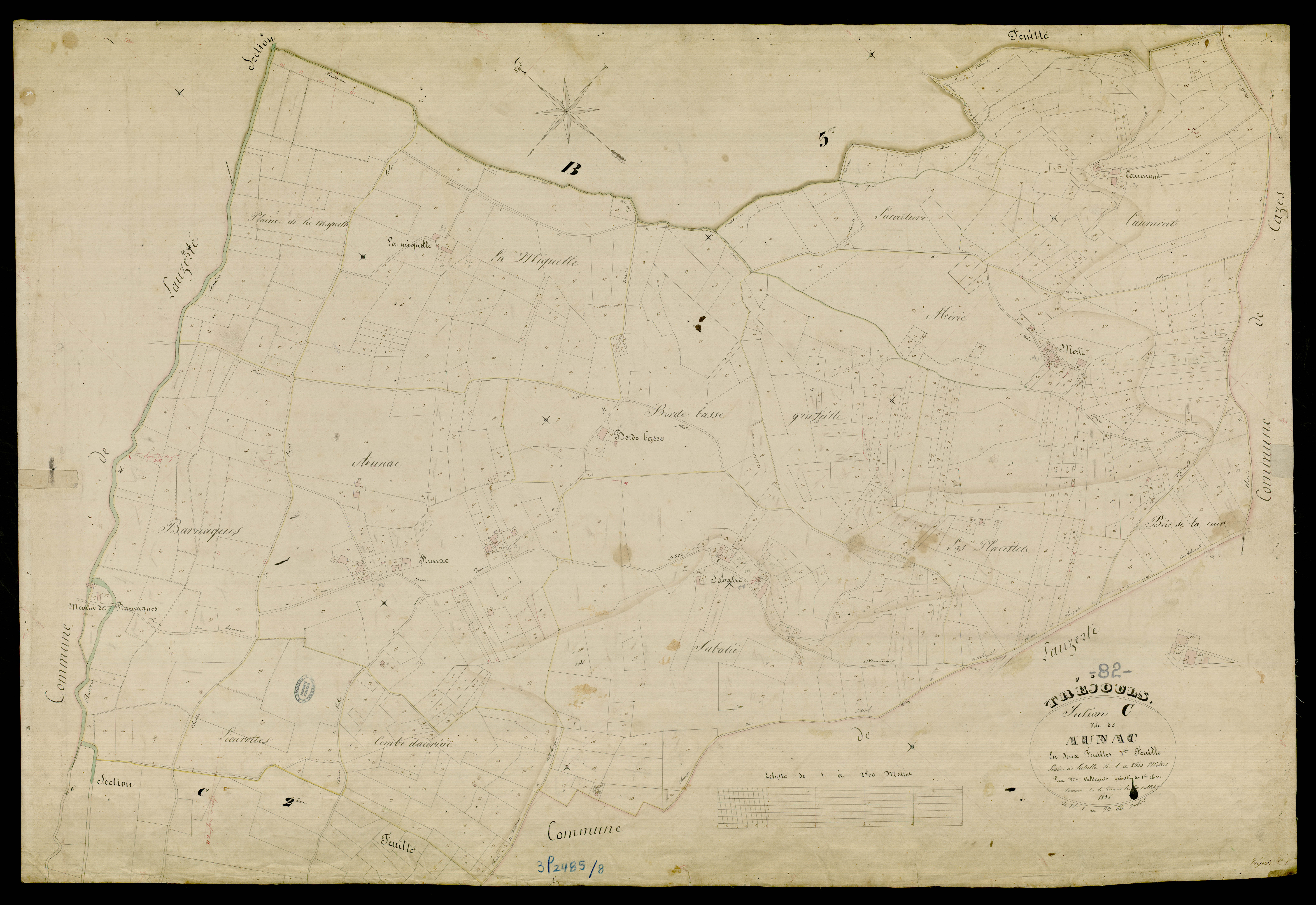 Tréjouls - Section C - Aunac, 1ère feuille