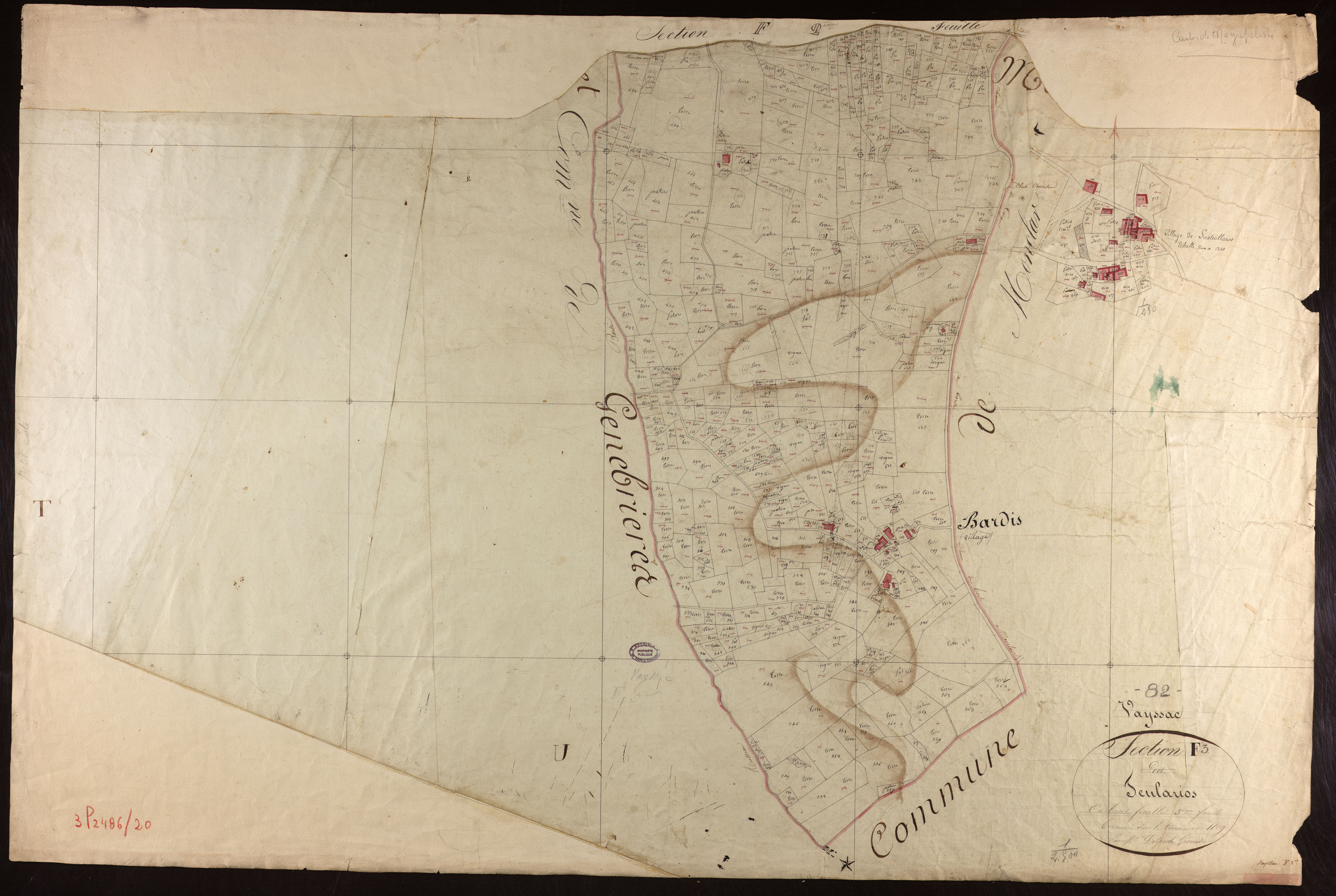 Vaïssac - Section F - Teularios, 3e feuille