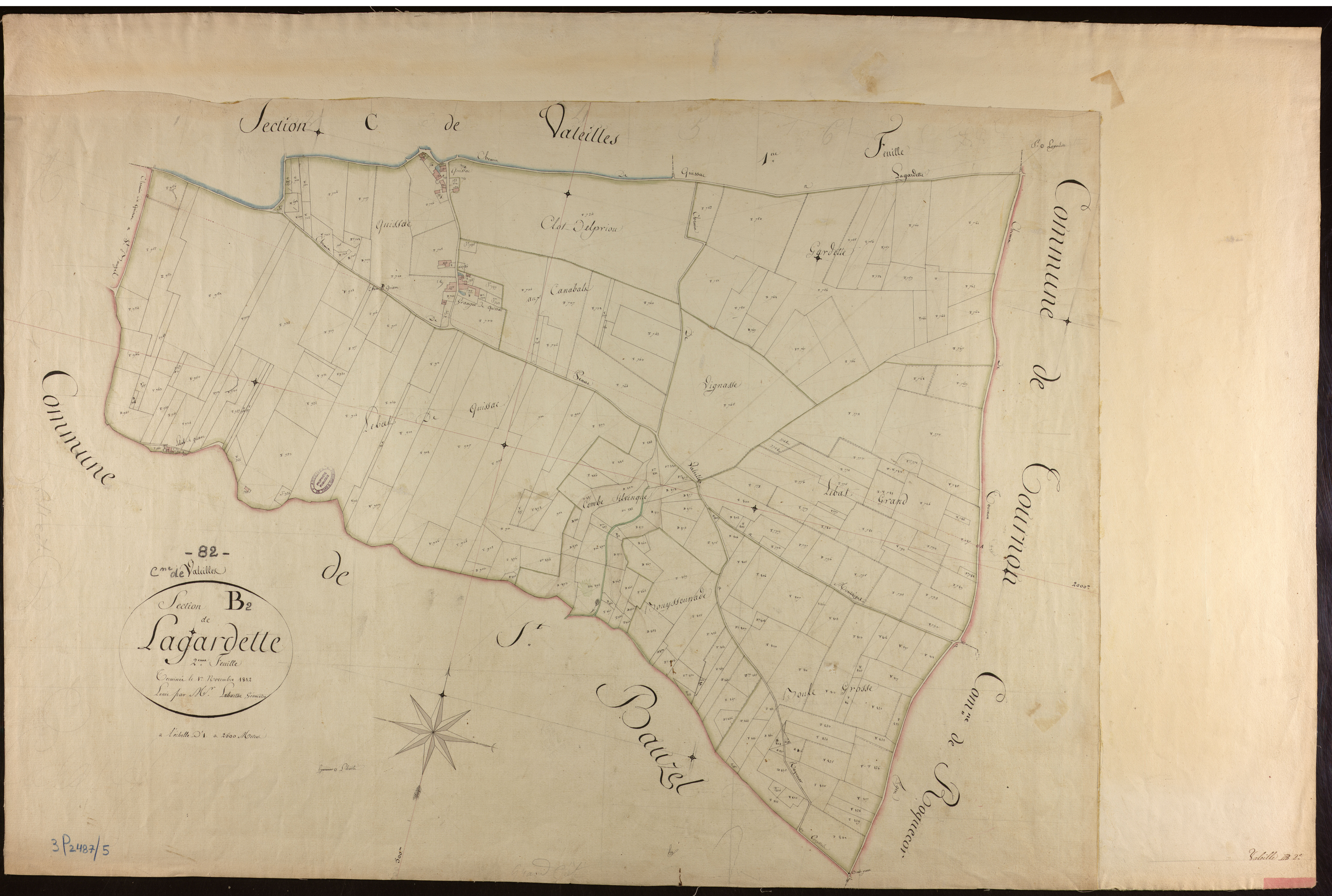 Valeilles - Section B - Lagardette, 2e feuille