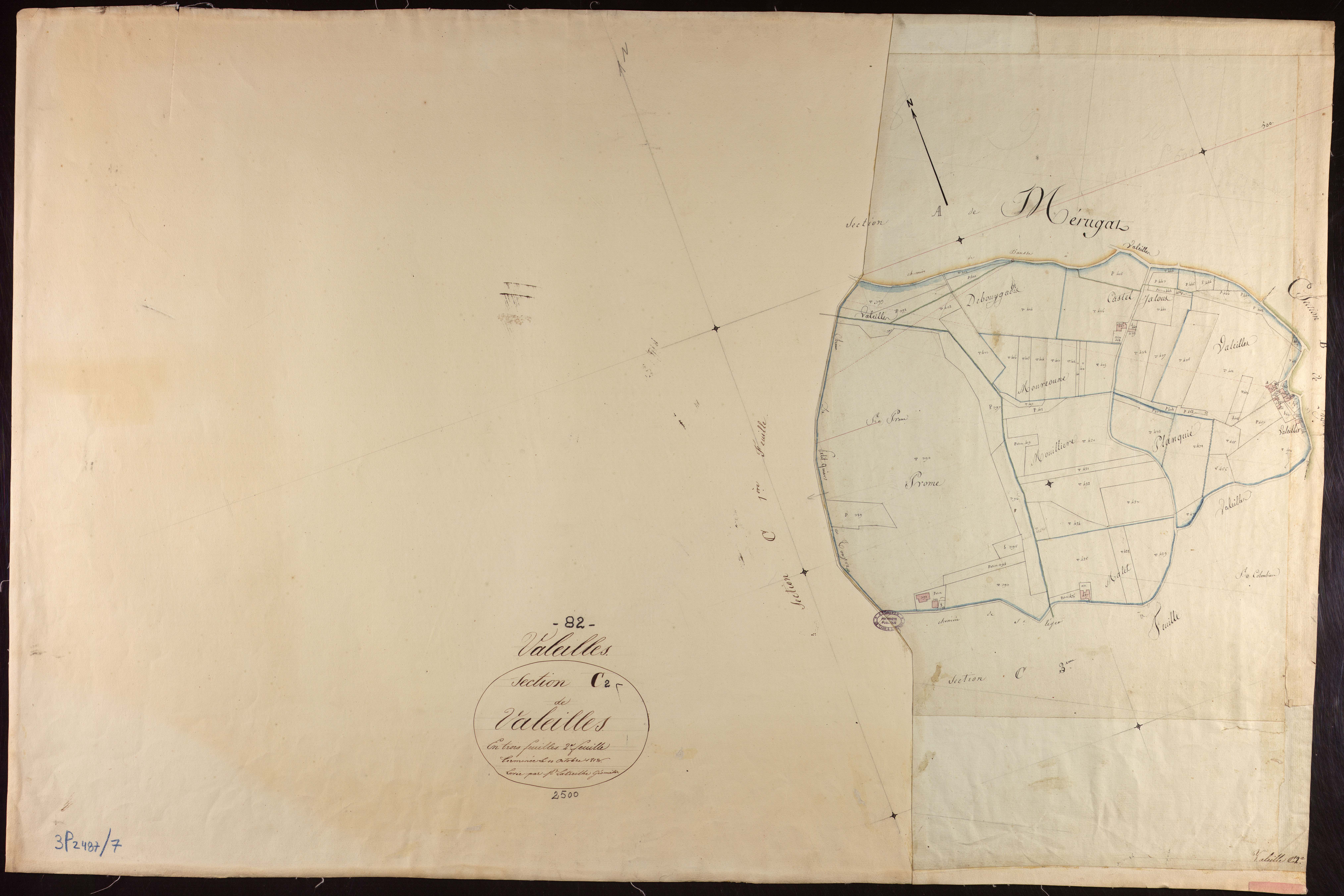 Valeilles - Section C - Valeilles, 2e feuille