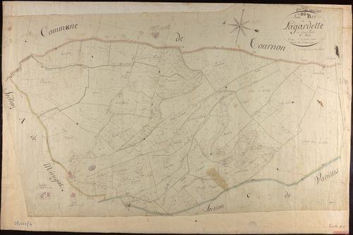 Valeilles - Section B - Lagardette, 1ère feuille