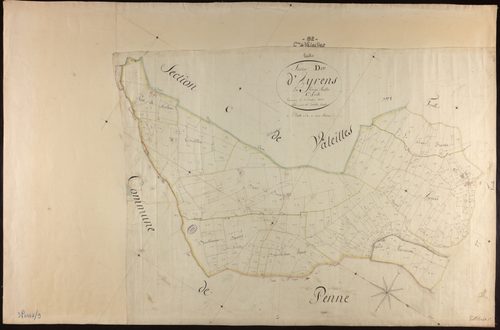 Valeilles - Section D - Ayrens, 1ère feuille