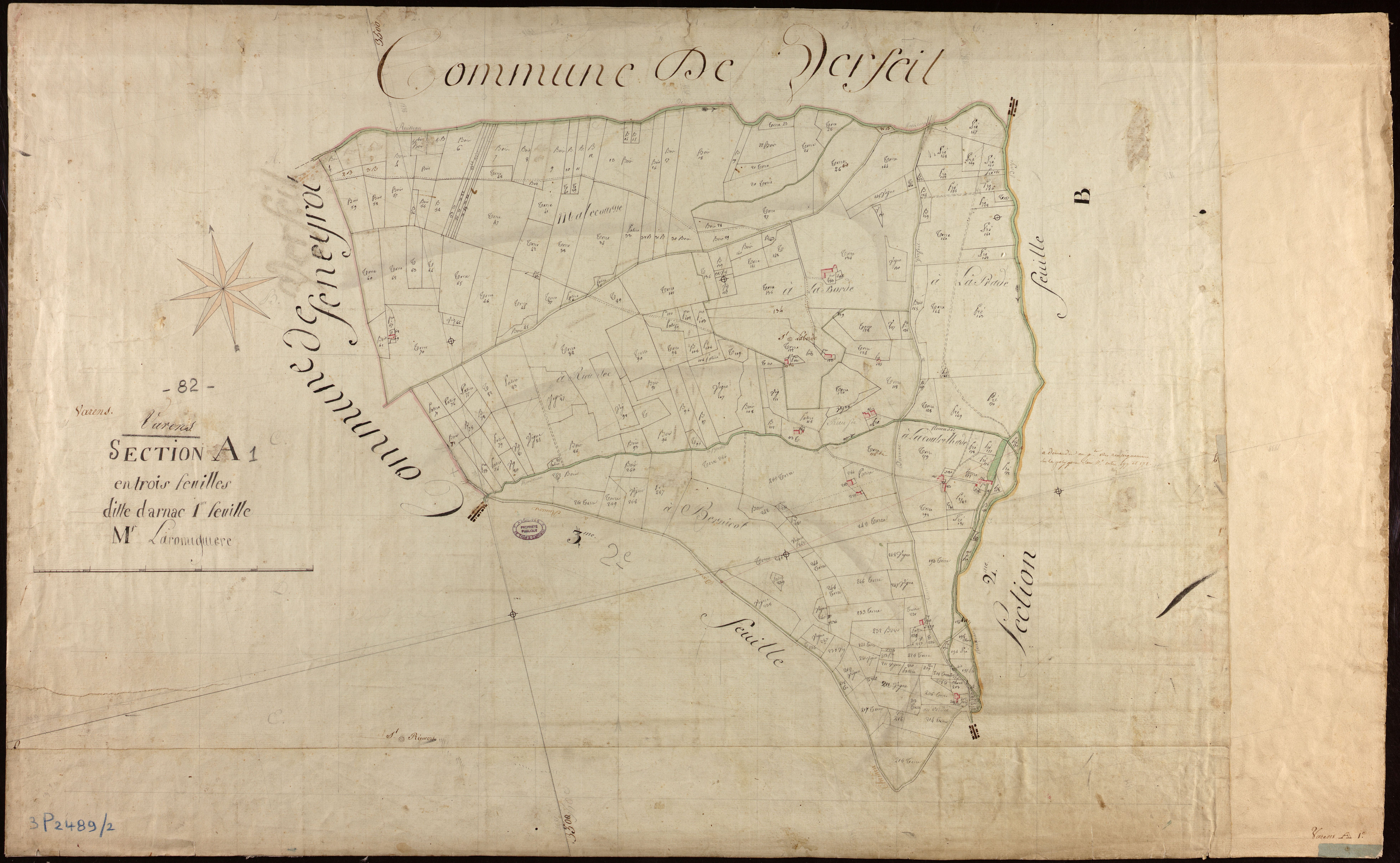 Varen - Section A - Arnac, 1ère feuille