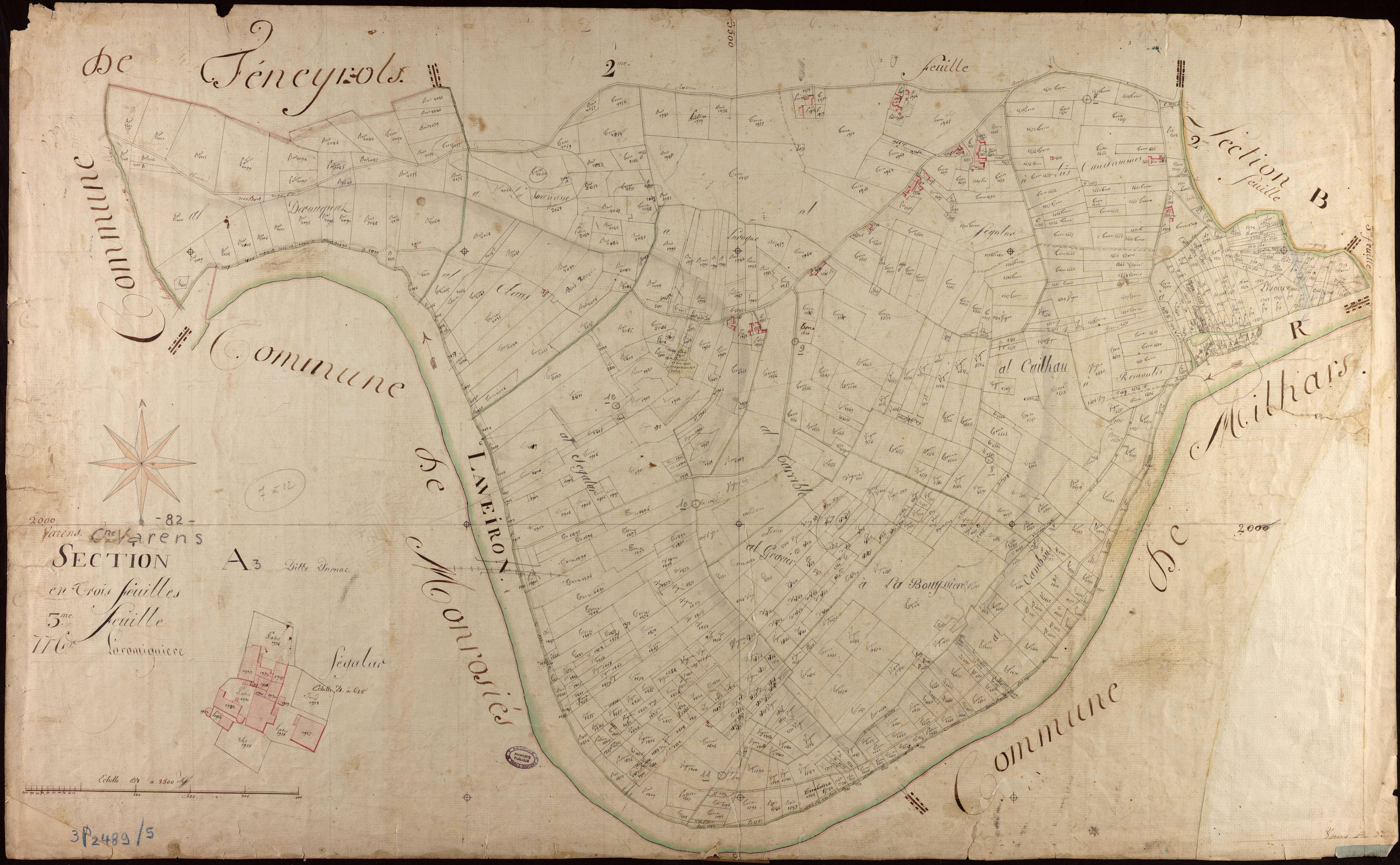 Varen - Section A - Arnac, 3e feuille