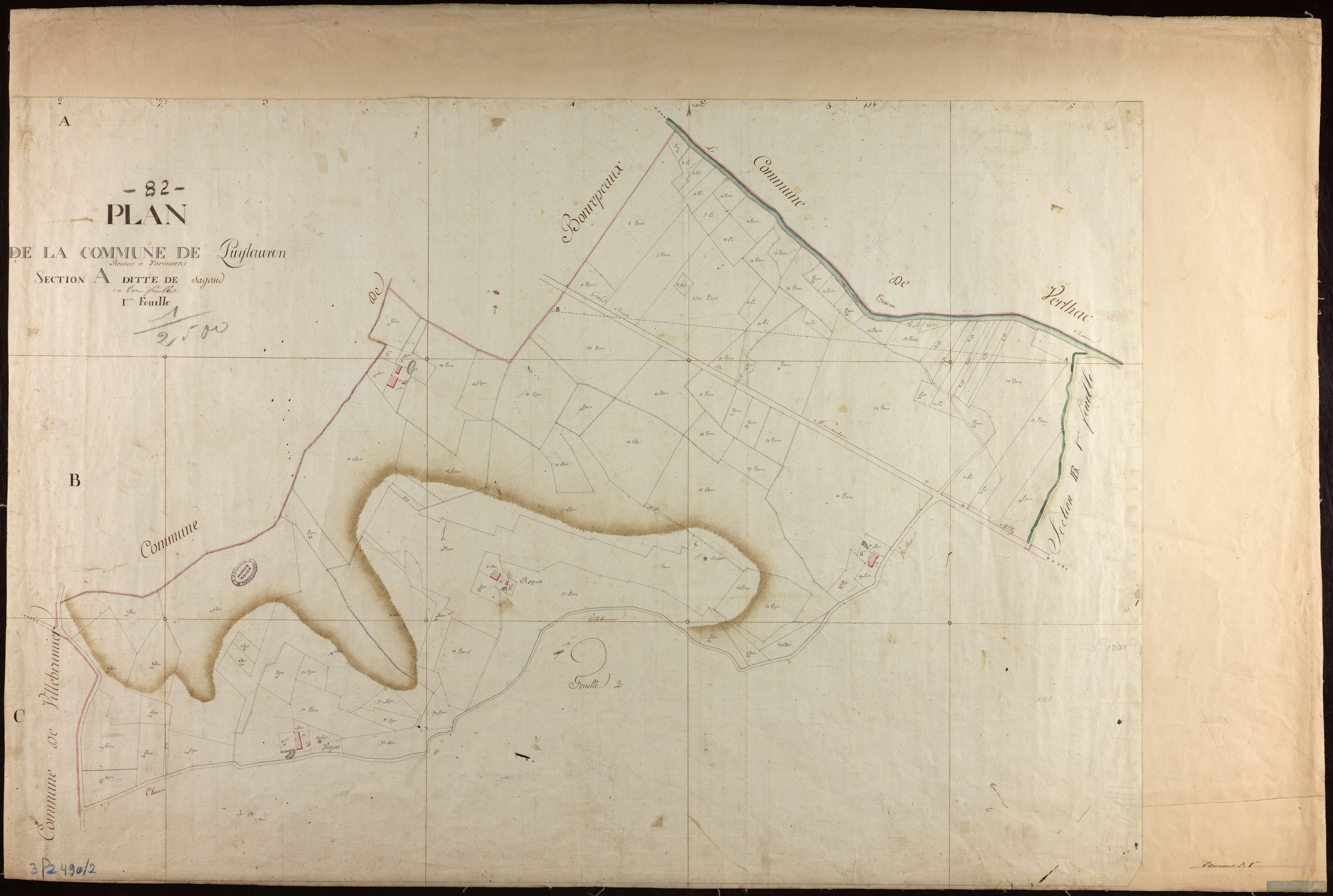 Varennes - Section A - Sagaud, 1ère feuille