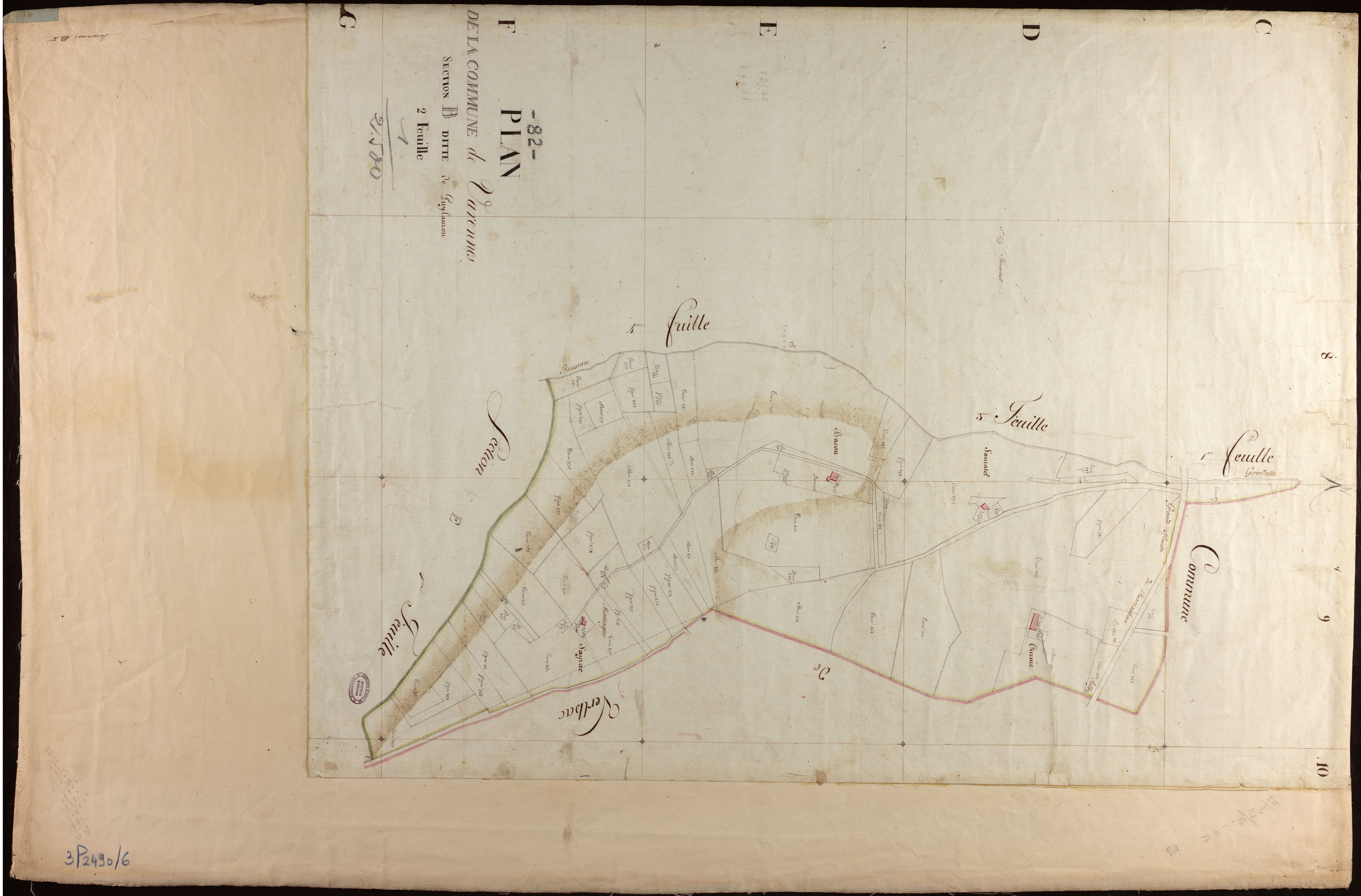 Varennes - Section B - Puylauron, 2e feuille