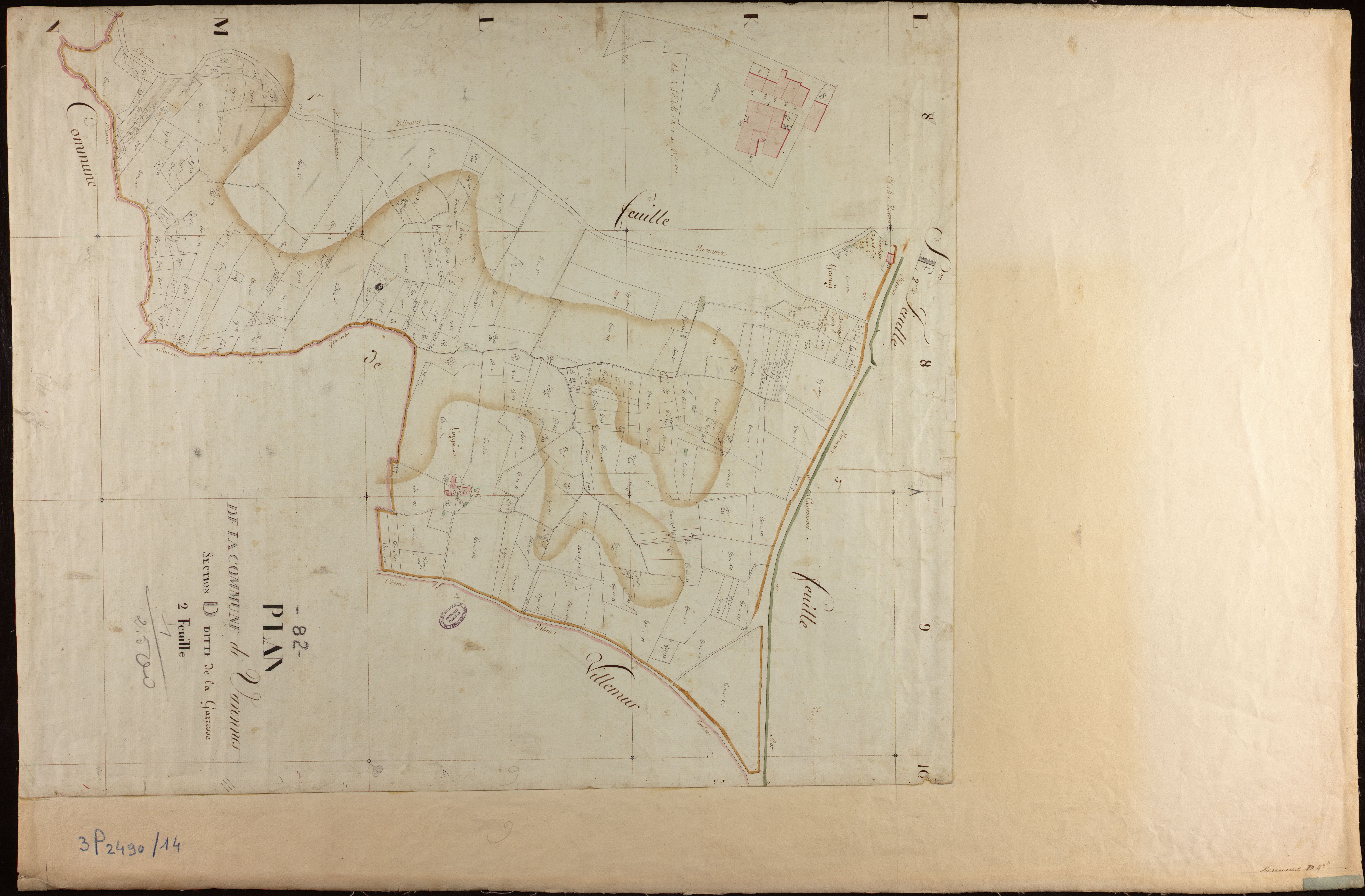 Varennes - Section D - La Garrosse, 2e feuille