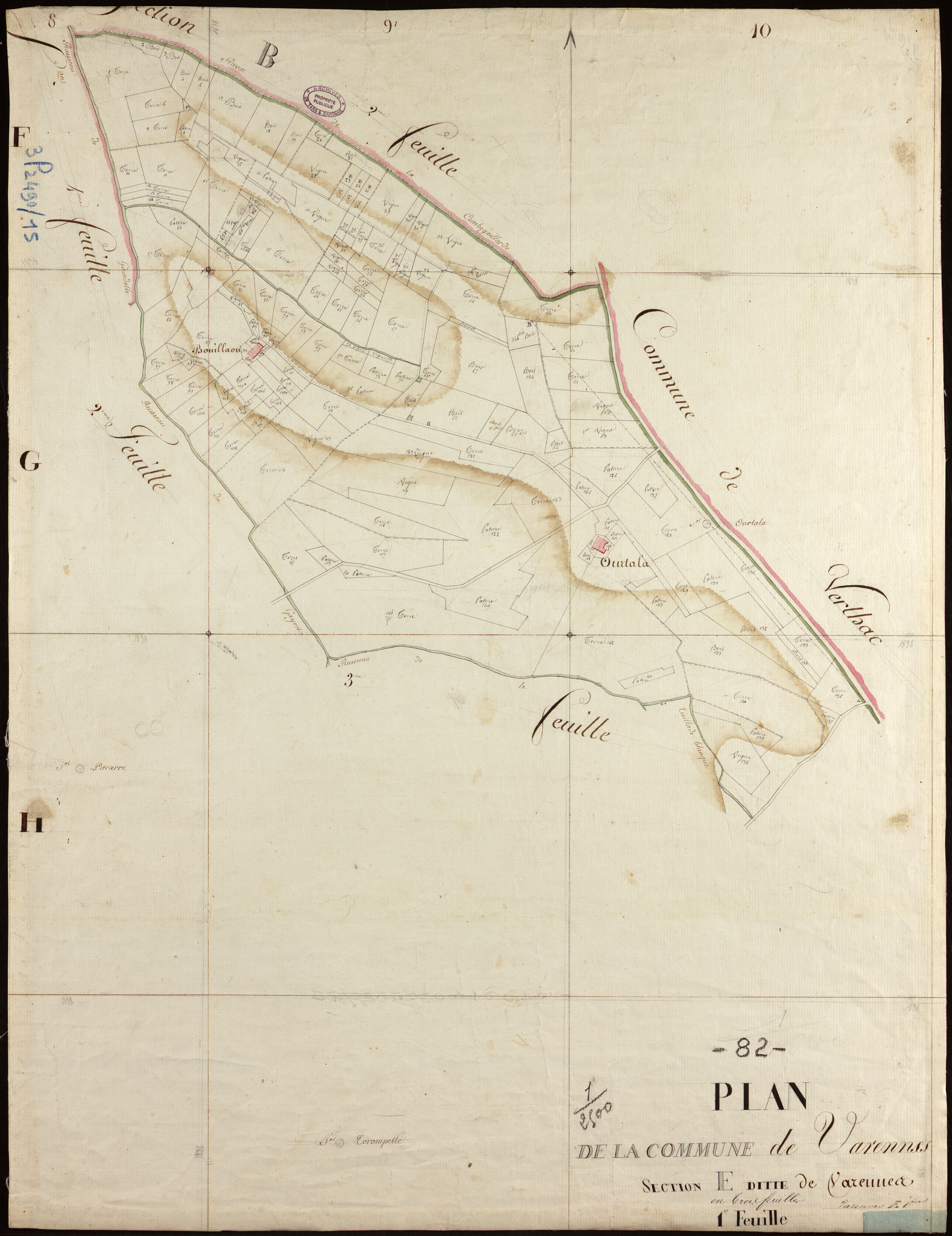 Varennes - Section E - Varennes, 1ère feuille