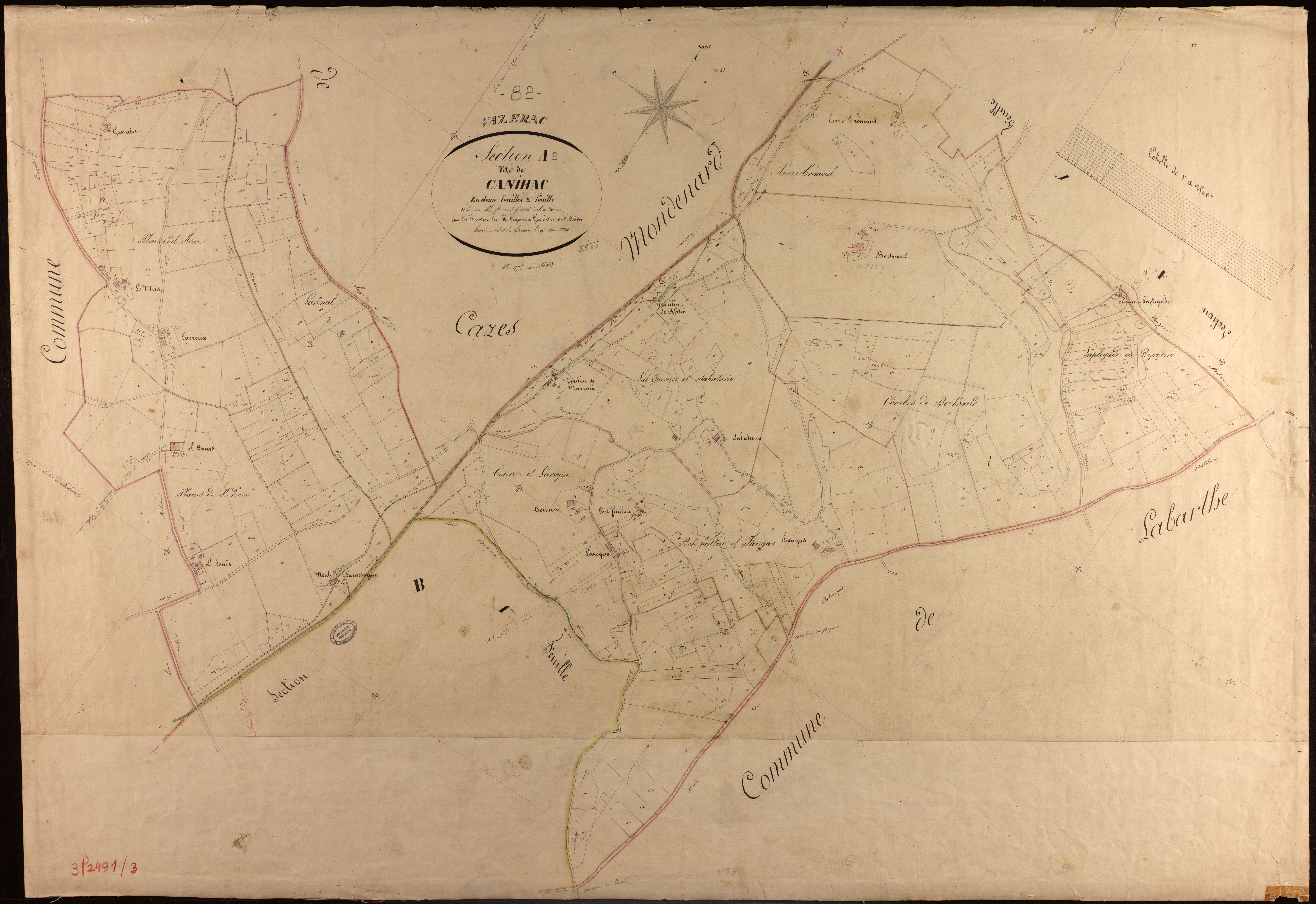 Vazerac - Section A - Canihac, 2e feuille