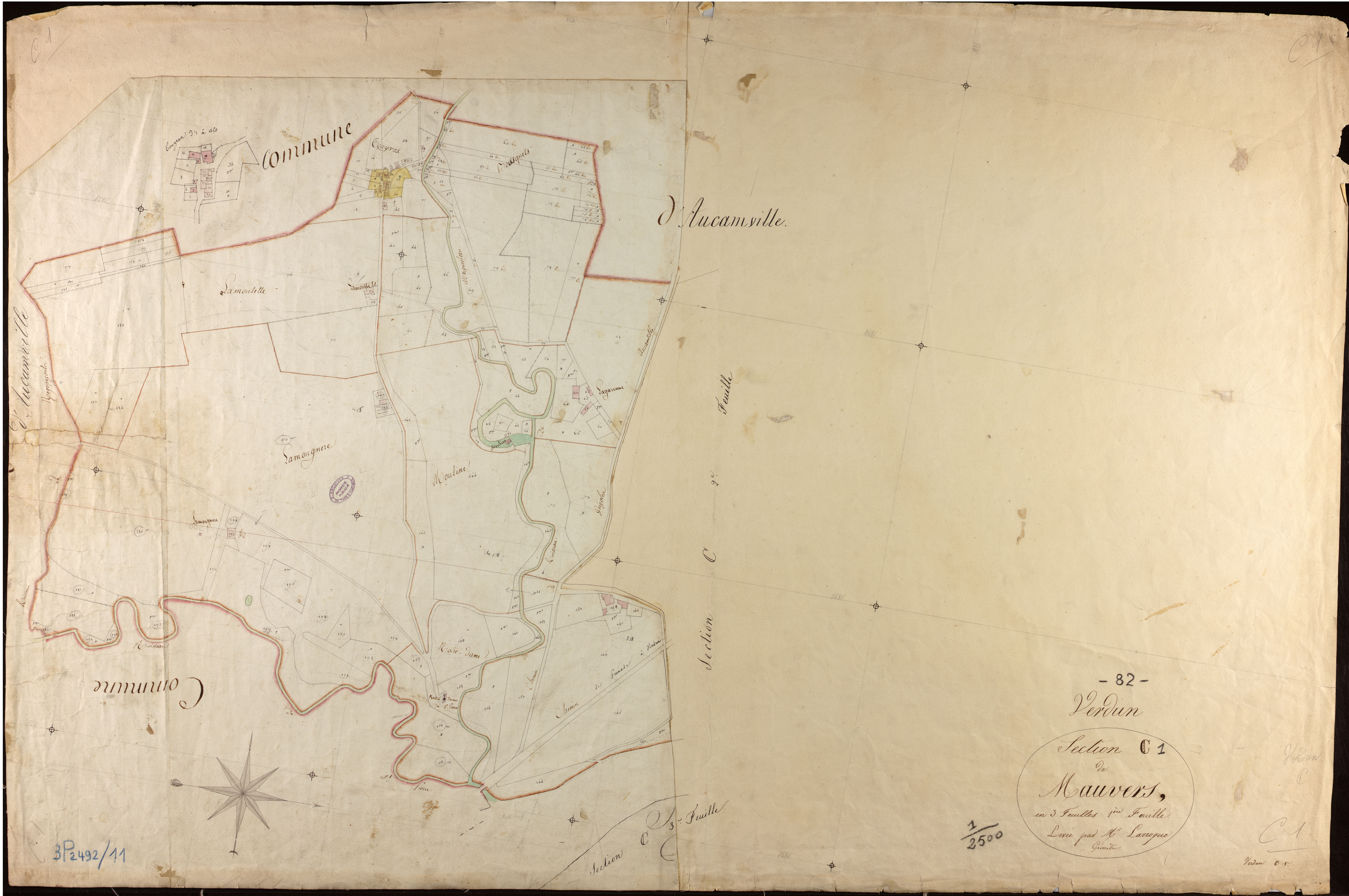 Verdun-sur-Garonne - Section C - Mauvers, 1ère feuille