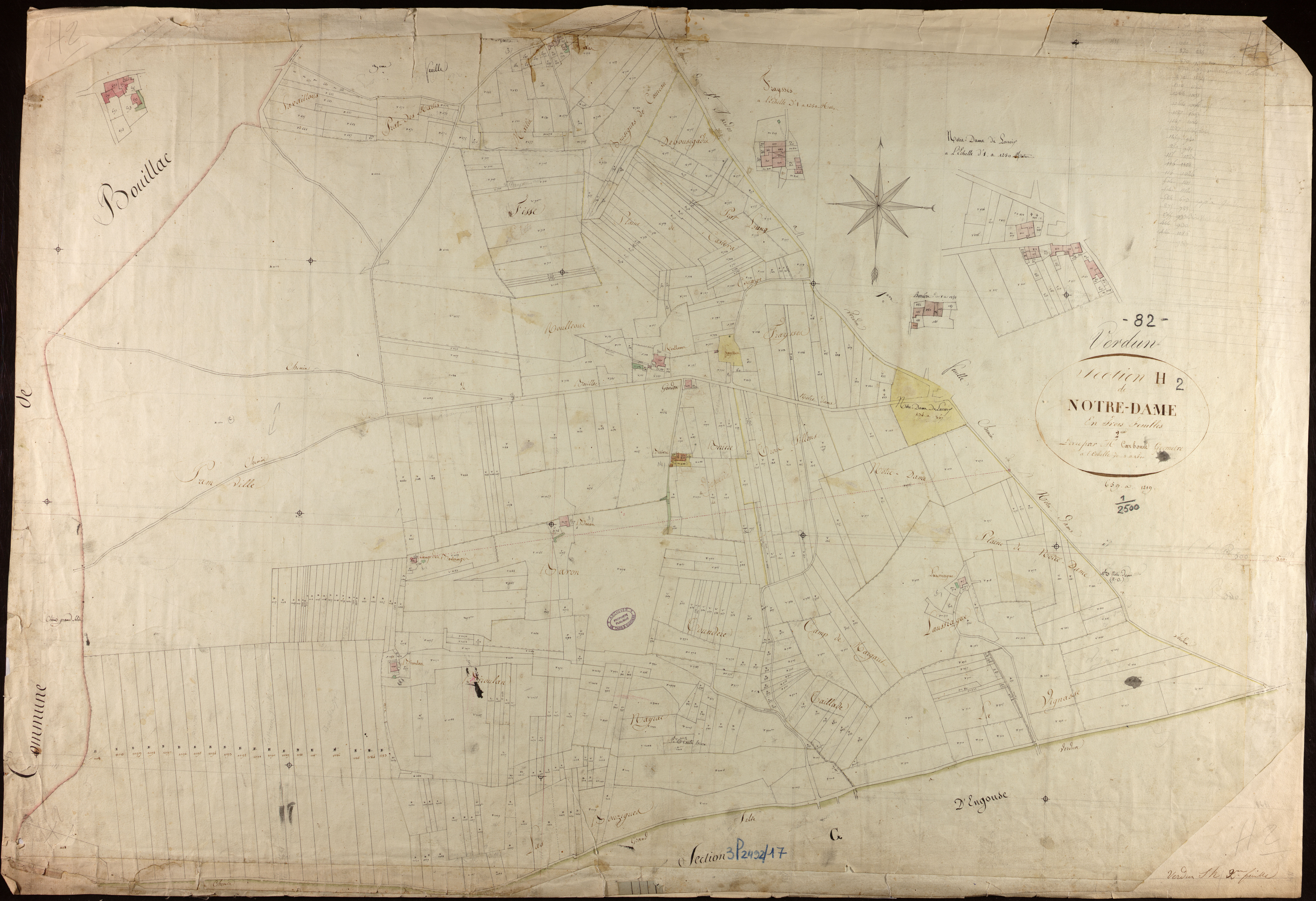 Verdun-sur-Garonne - Section H - Notre-Dame, 2e feuille