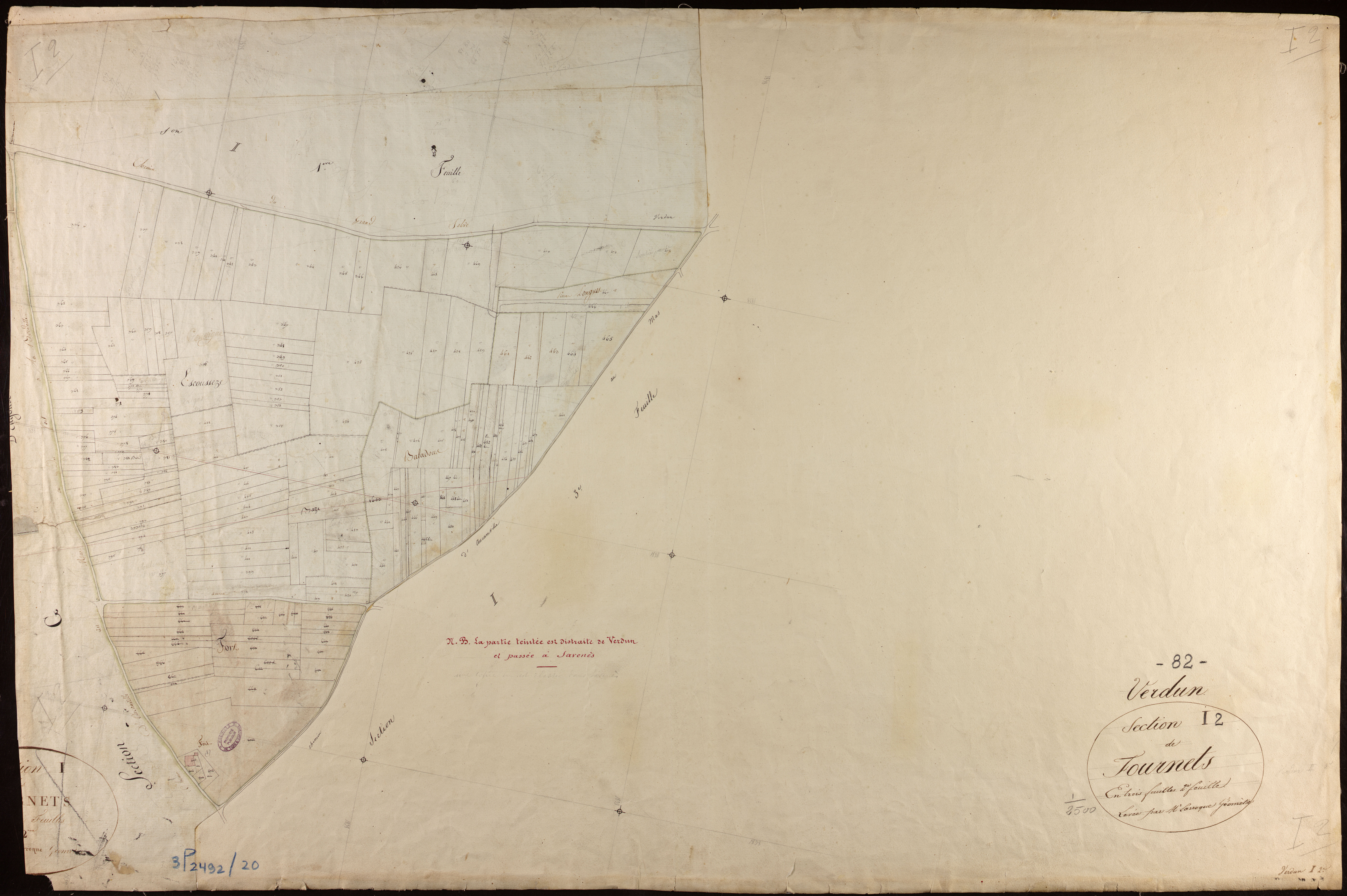 Verdun-sur-Garonne - Section I - Les Fournets, 2e feuille