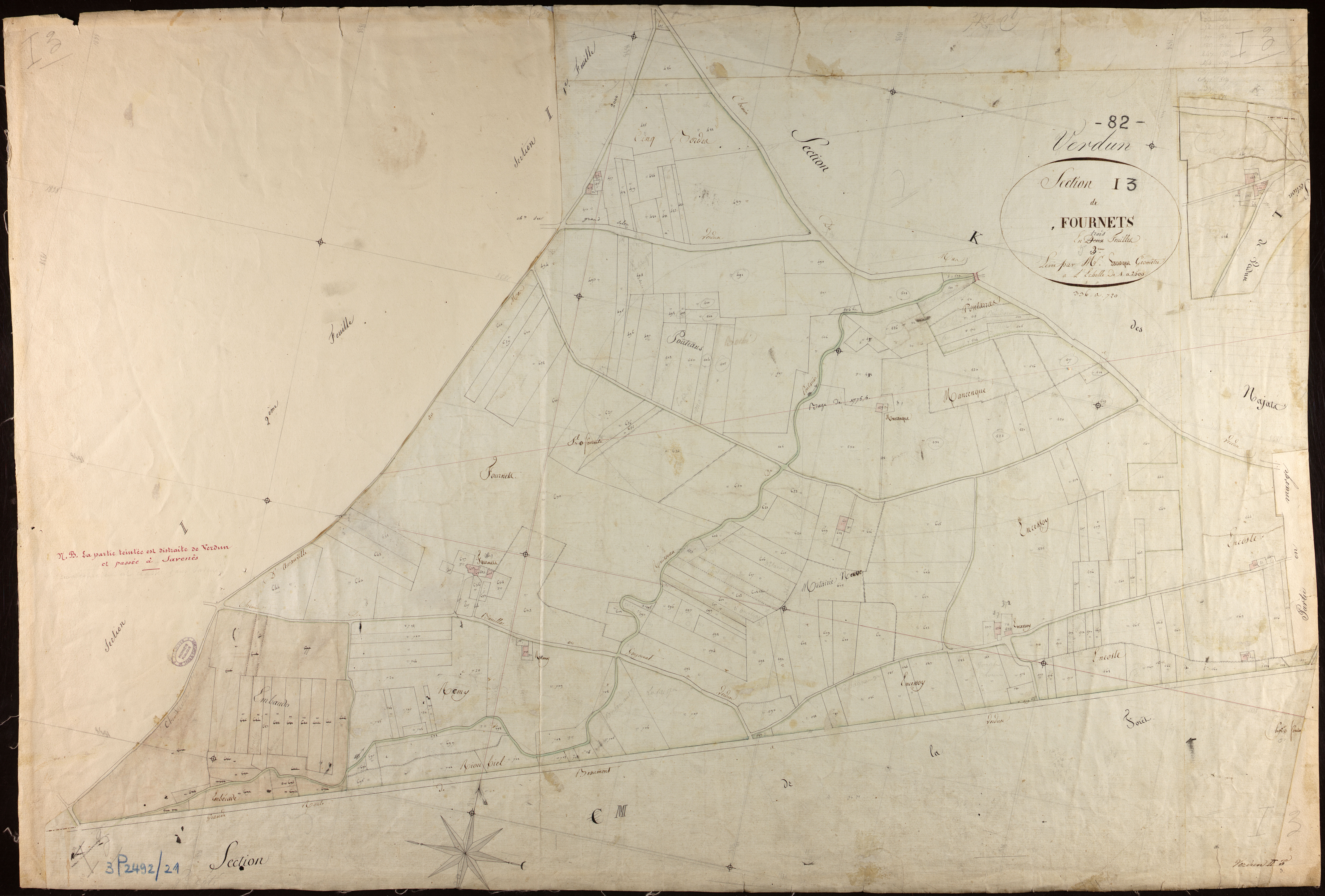Verdun-sur-Garonne - Section I - Les Fournets, 3e feuille
