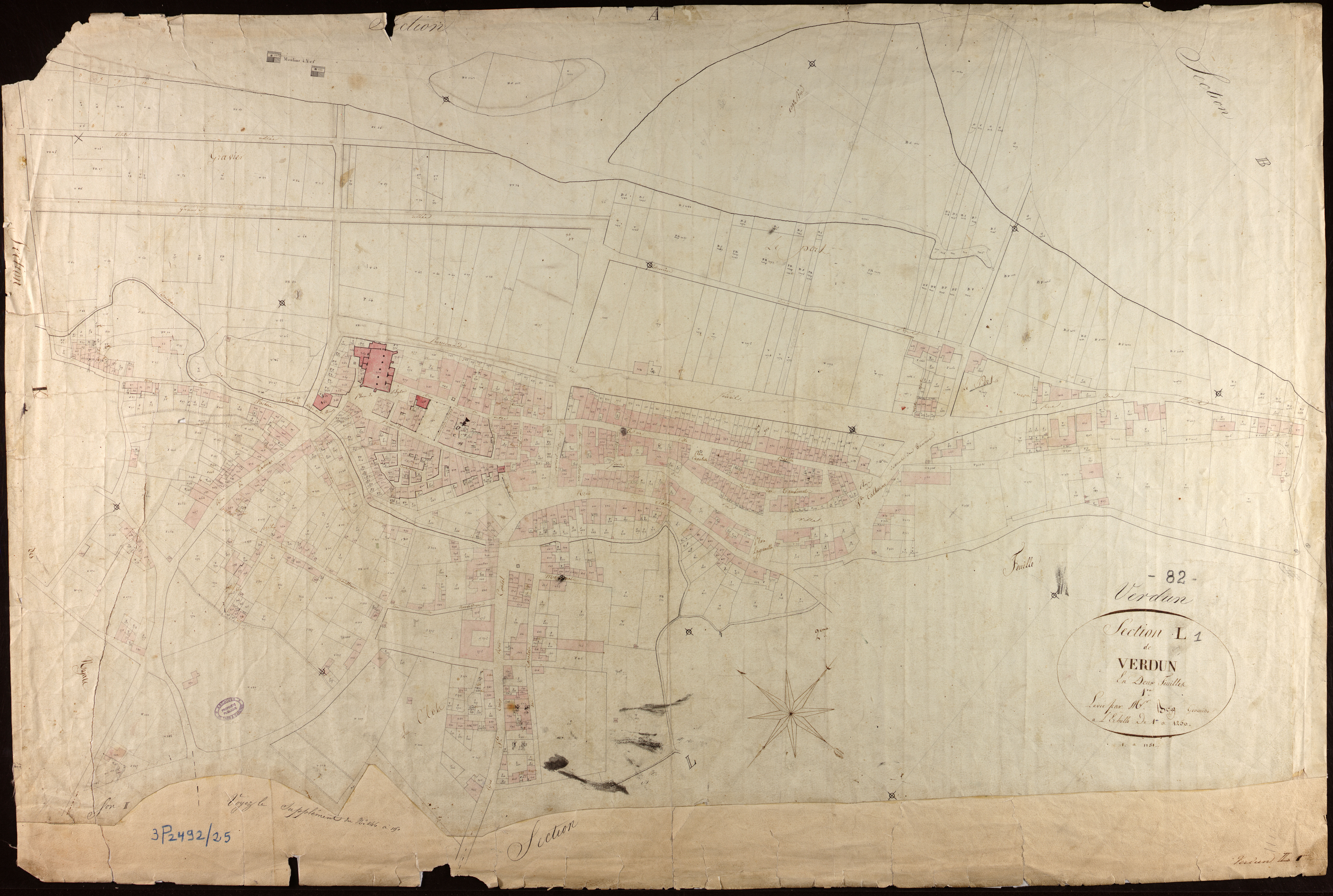 Verdun-sur-Garonne - Section L - Verdun, 1ère feuille