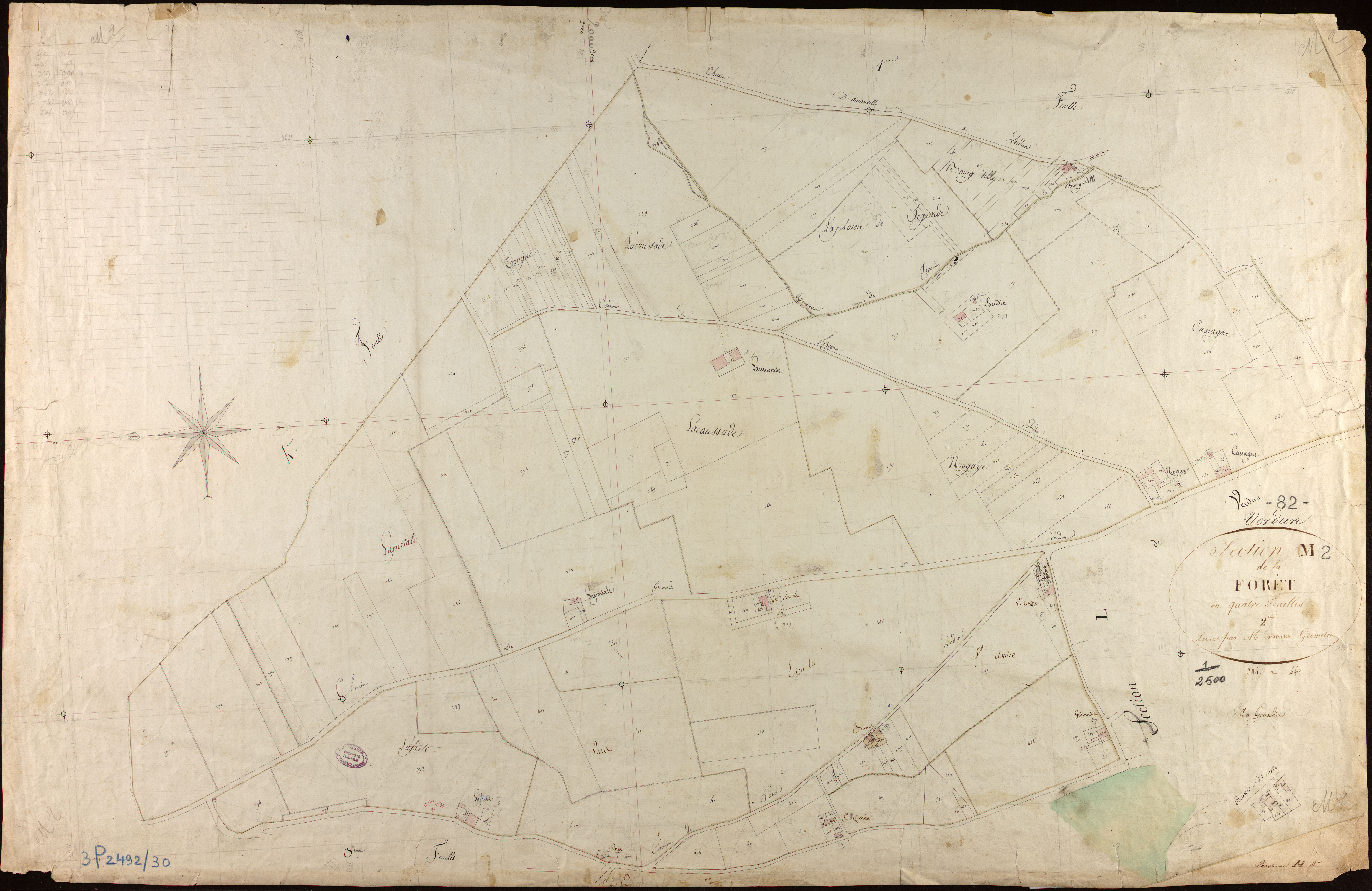 Verdun-sur-Garonne - Section M - La Forêt, 2e feuille