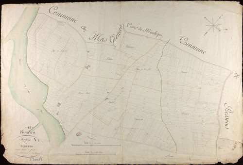 Verdun-sur-Garonne - Section A - Bessens, 1ère feuille