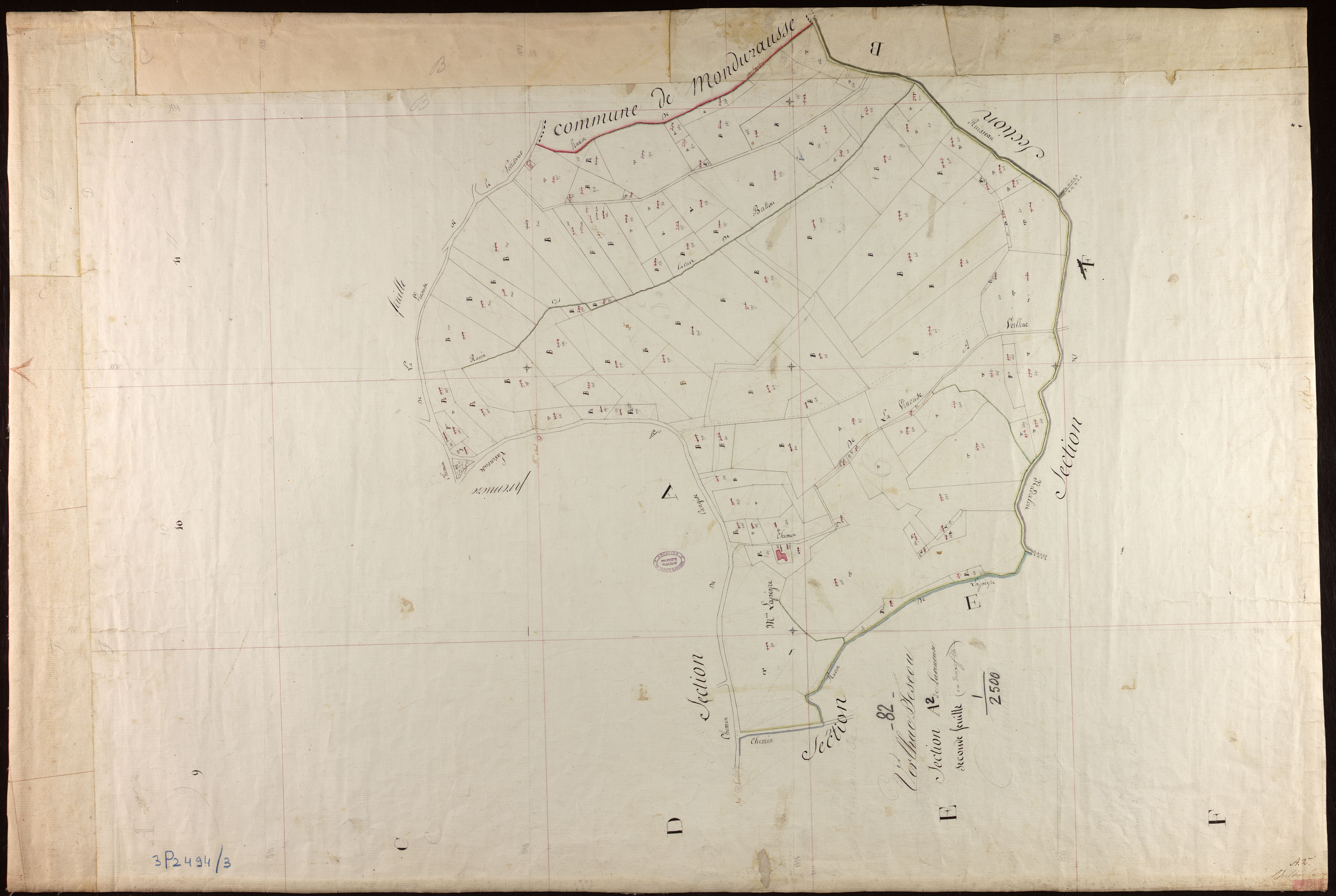 Verlhac-Tescou - Section A - Lavinouse, 2e feuille