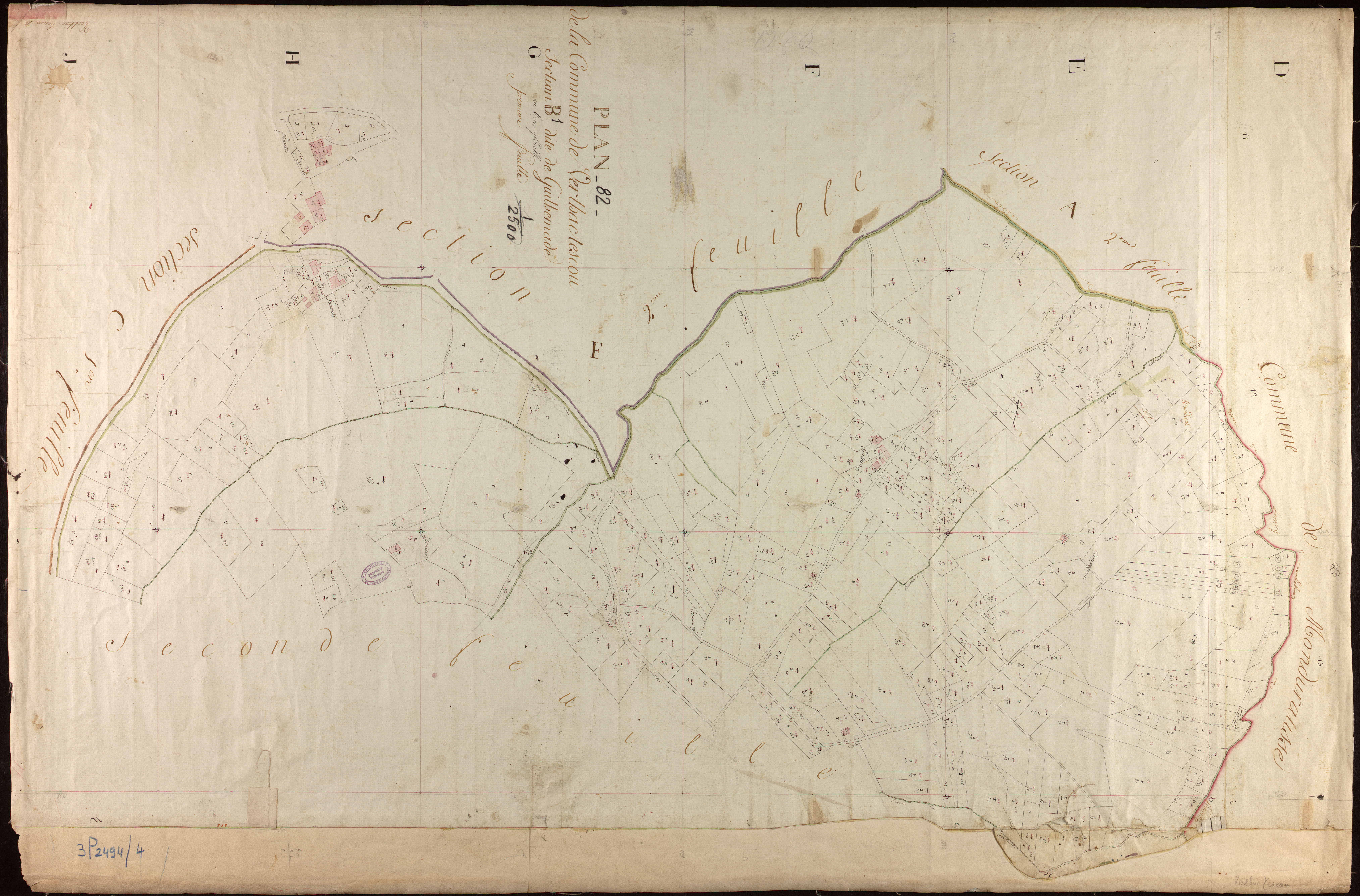 Verlhac-Tescou - Section B - Guilhemade, 1ère feuille