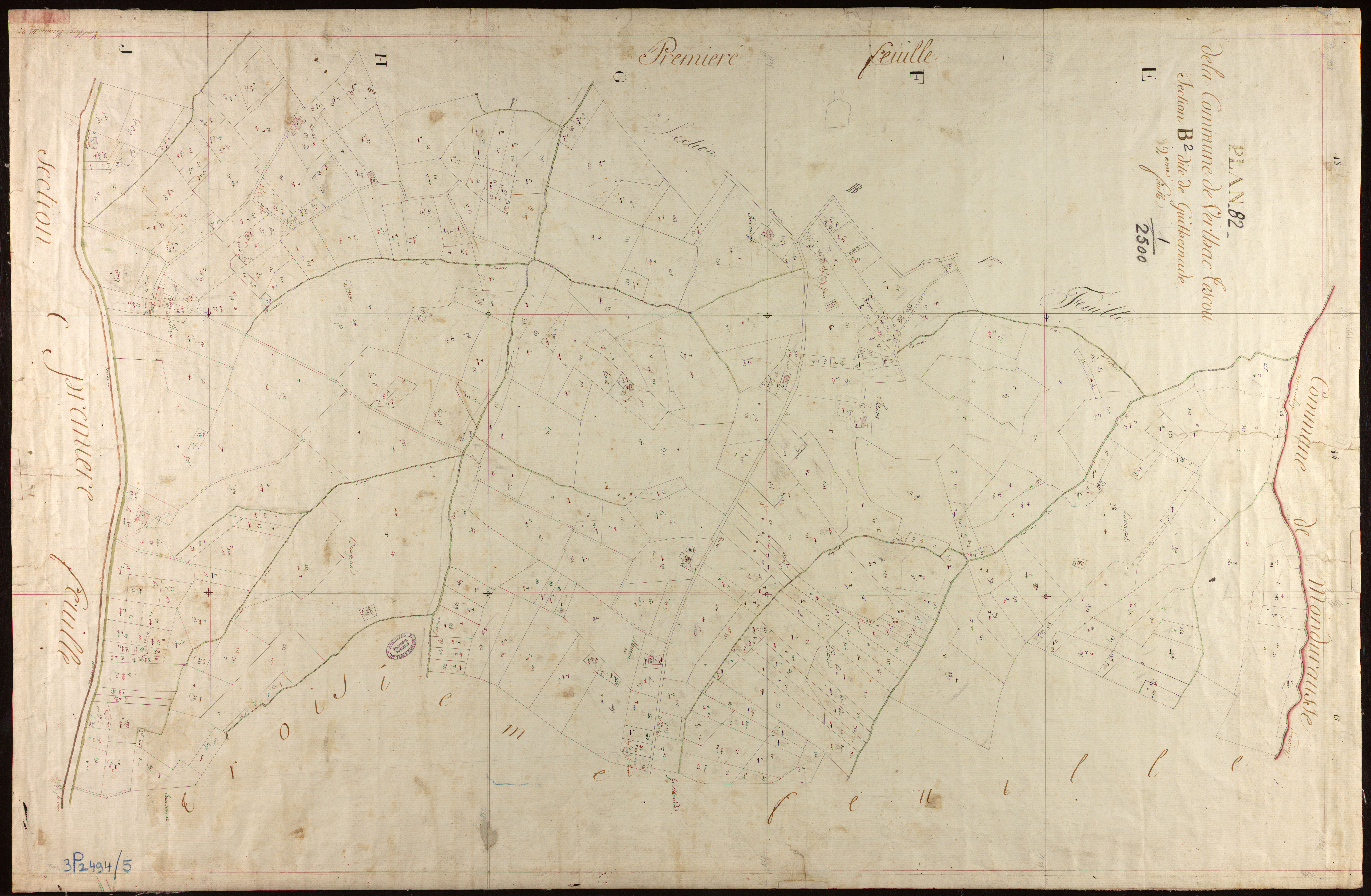 Verlhac-Tescou - Section B - Guilhemade, 2e feuille
