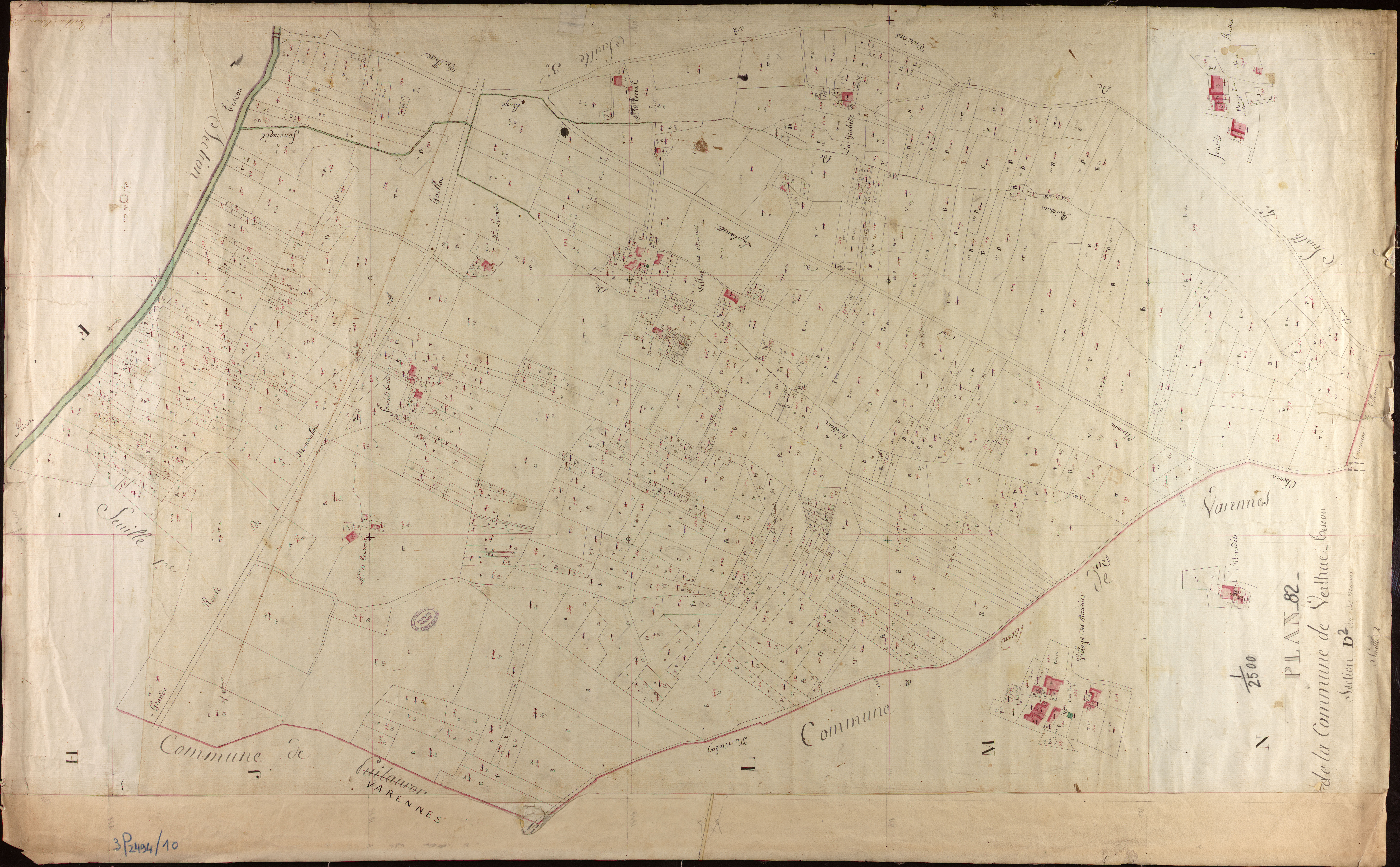 Verlhac-Tescou - Section D - Les Maurices, 2e feuille