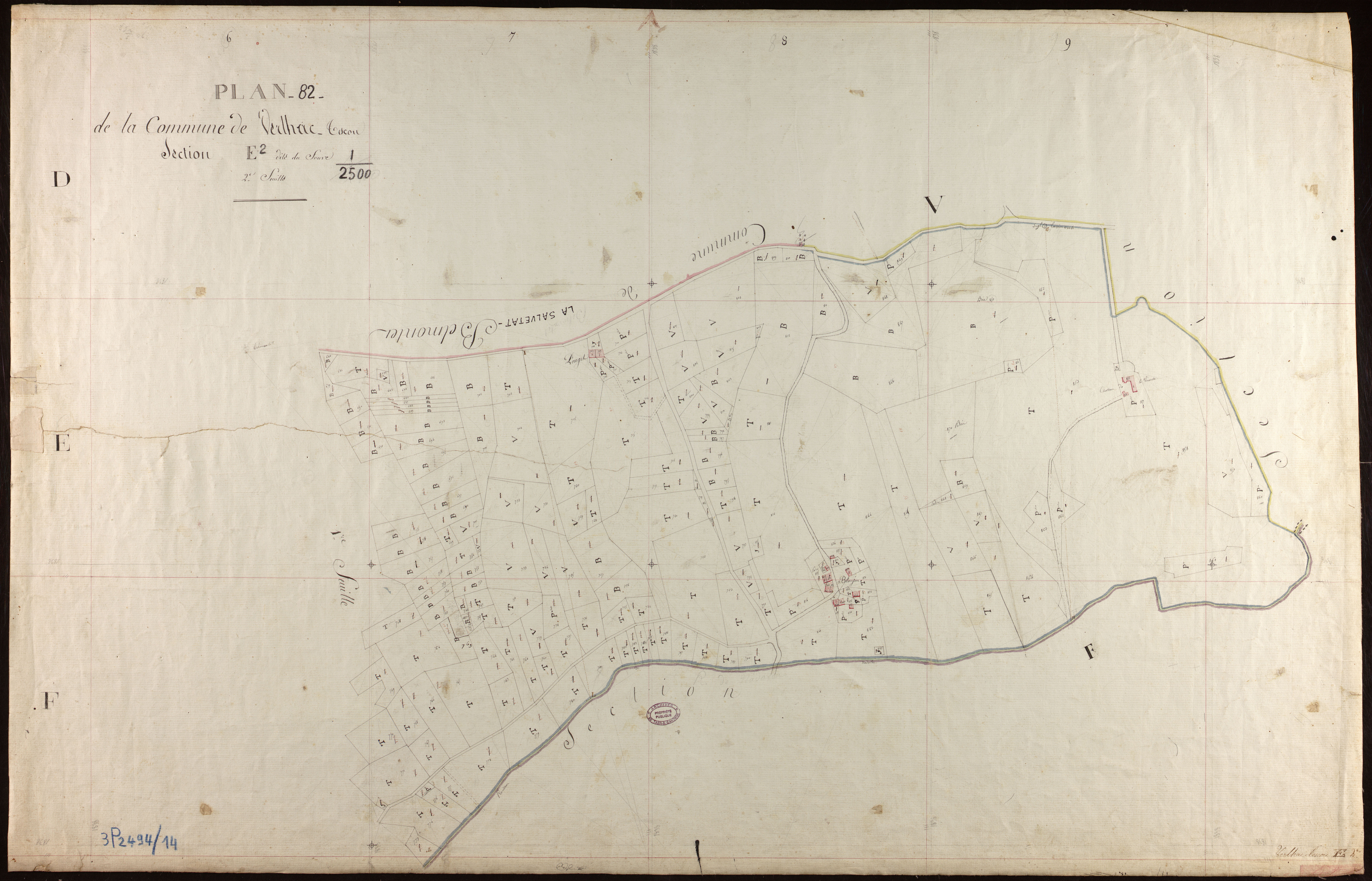 Verlhac-Tescou - Section E - Le Faure, 2e feuille