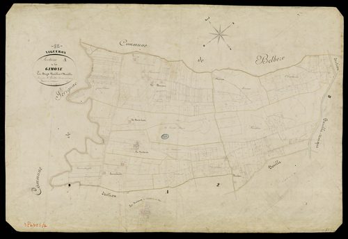 Vigueron - Section A - La Gimone, 1ère feuille