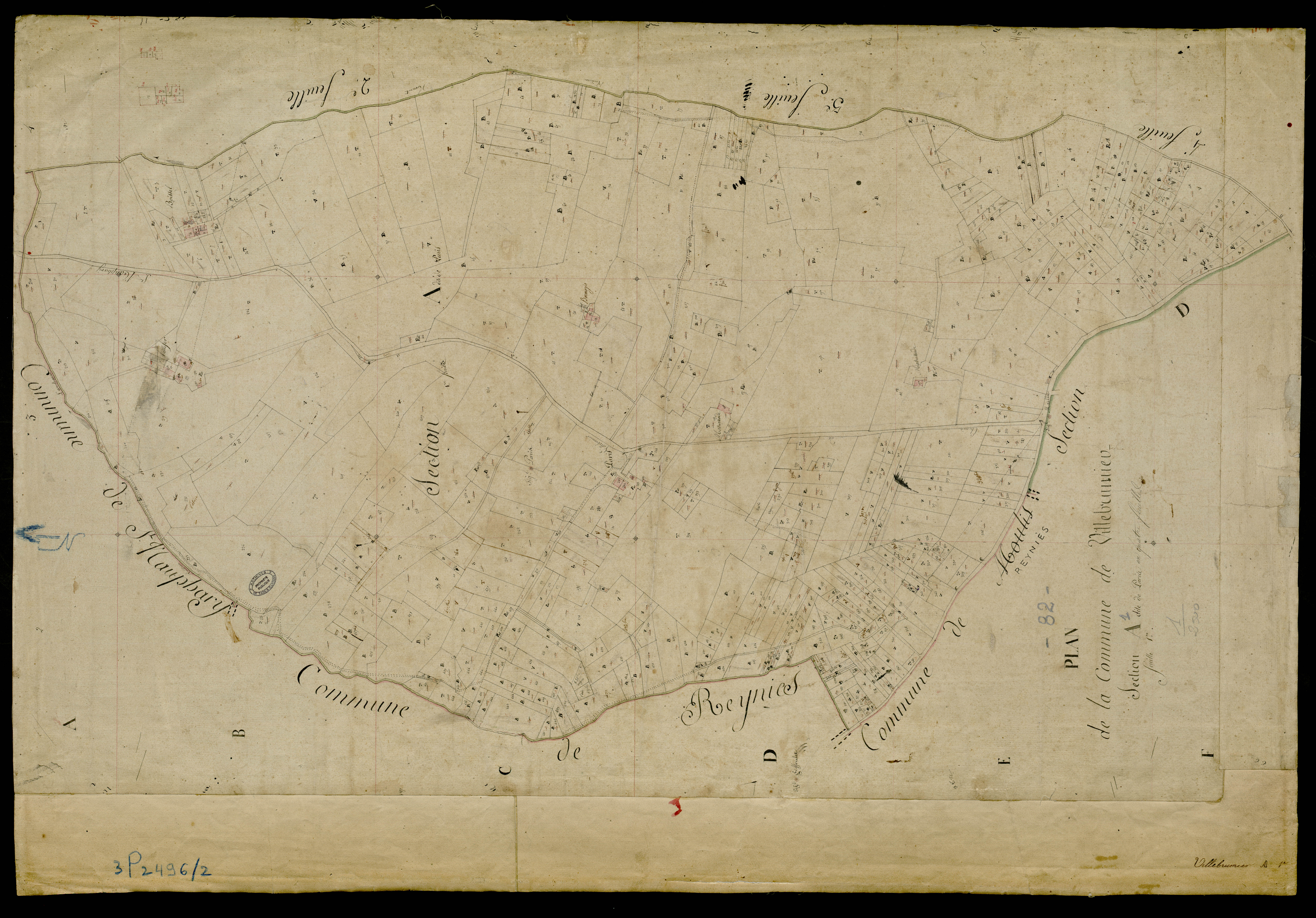 Villebrumier - Section A - Paris, 1ère feuille