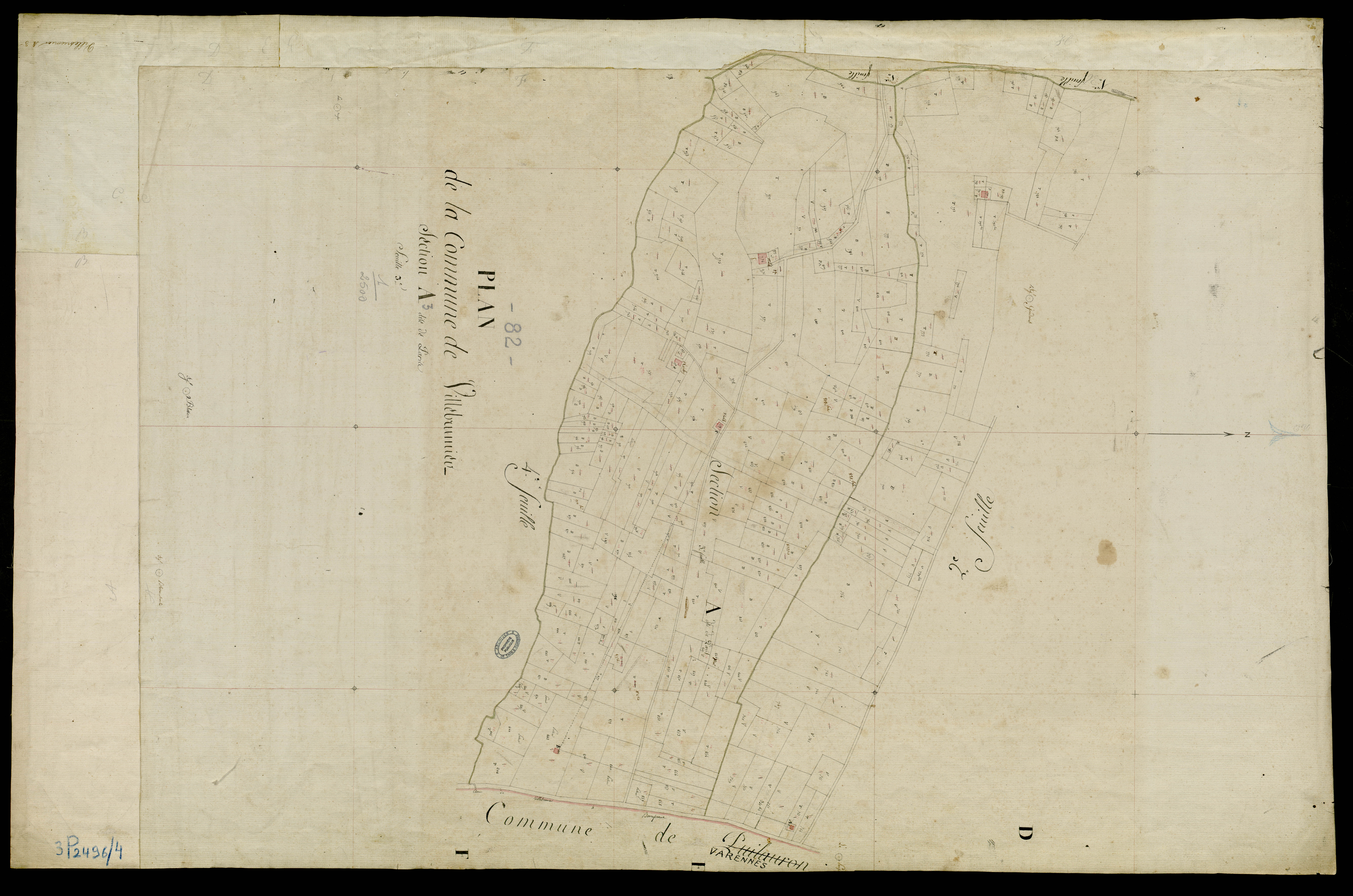 Villebrumier - Section A - Paris, 3e feuille