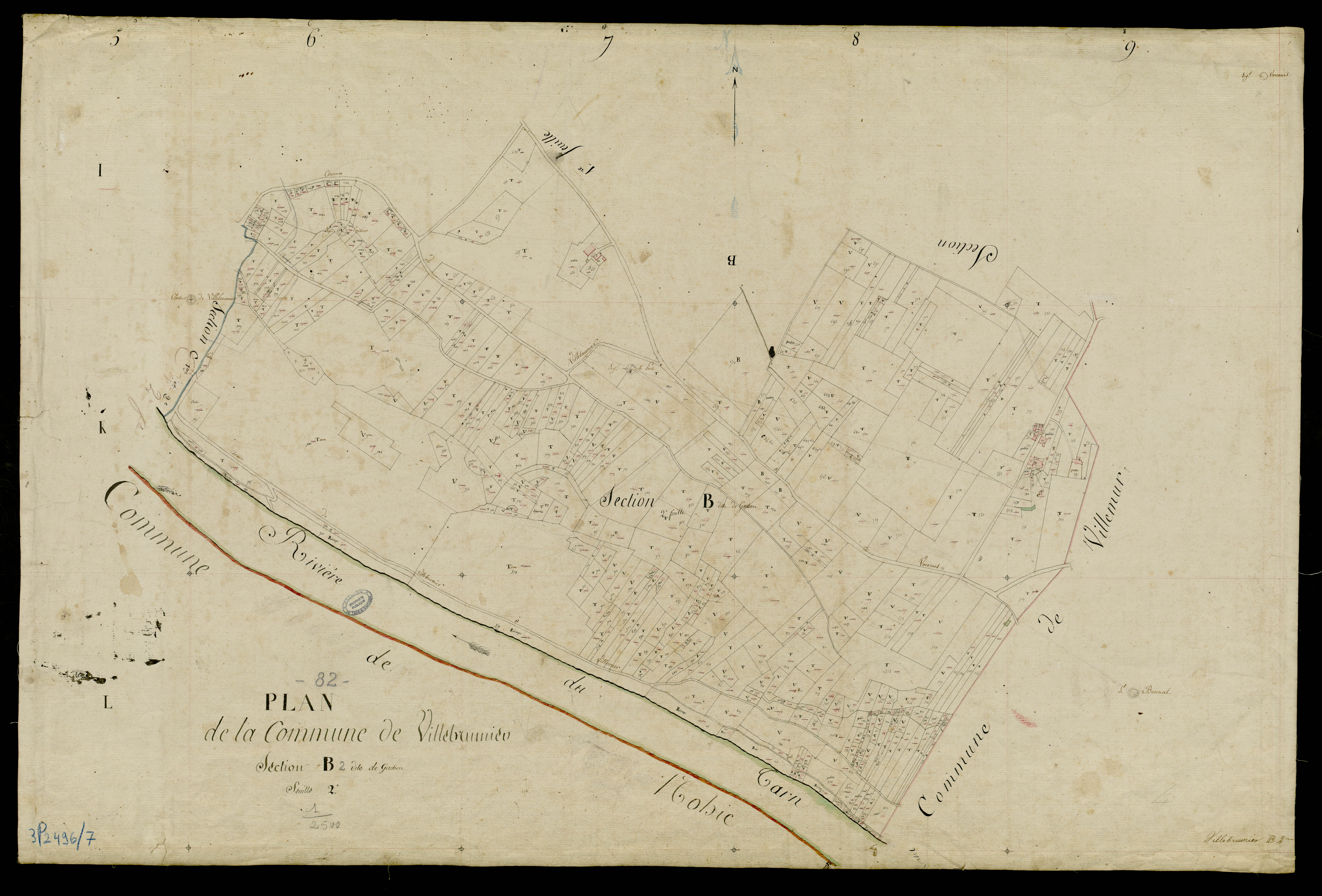 Villebrumier - Section B - Gachou, 2e feuille