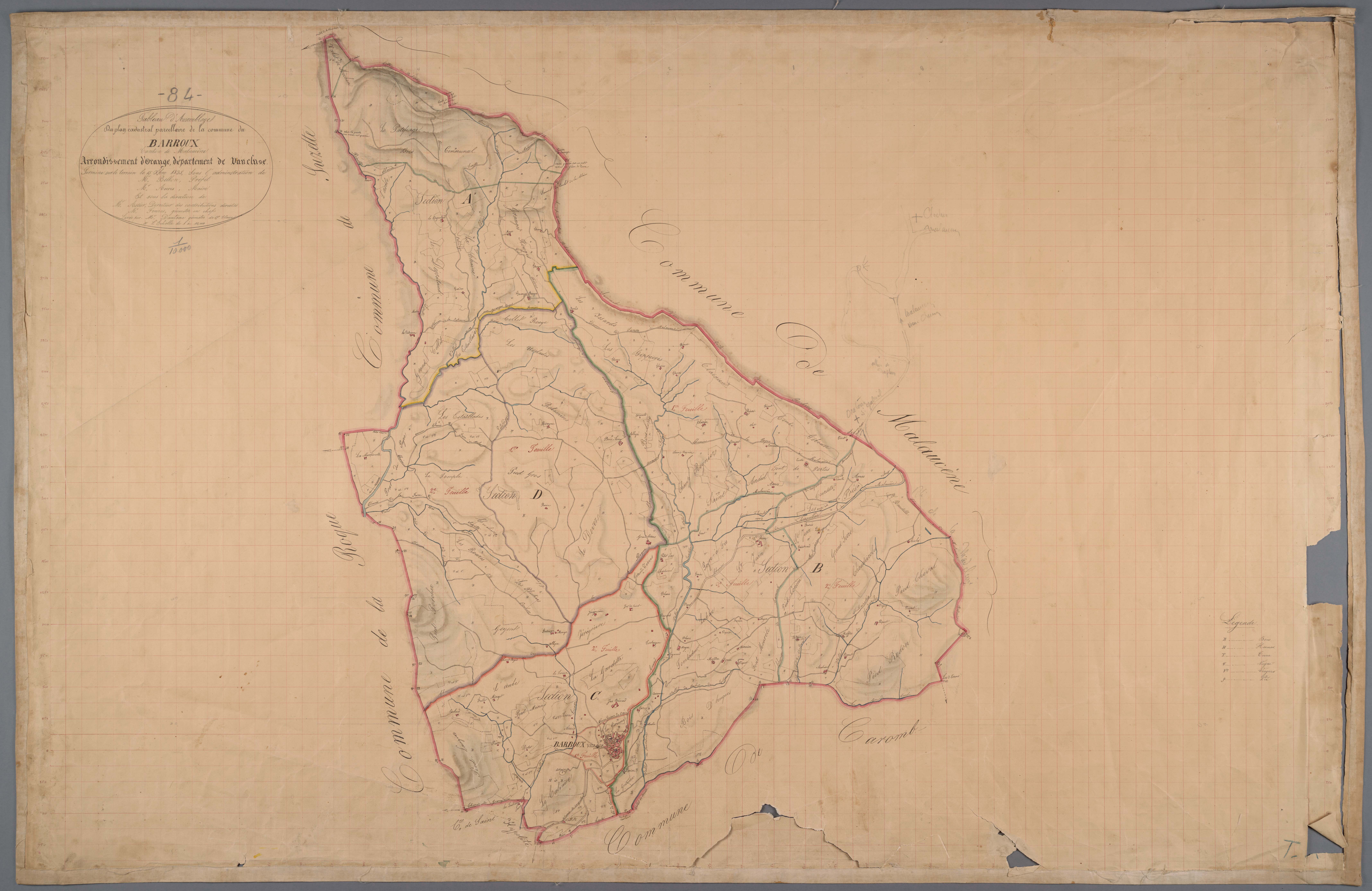 Le Barroux - Tableau d'assemblage
