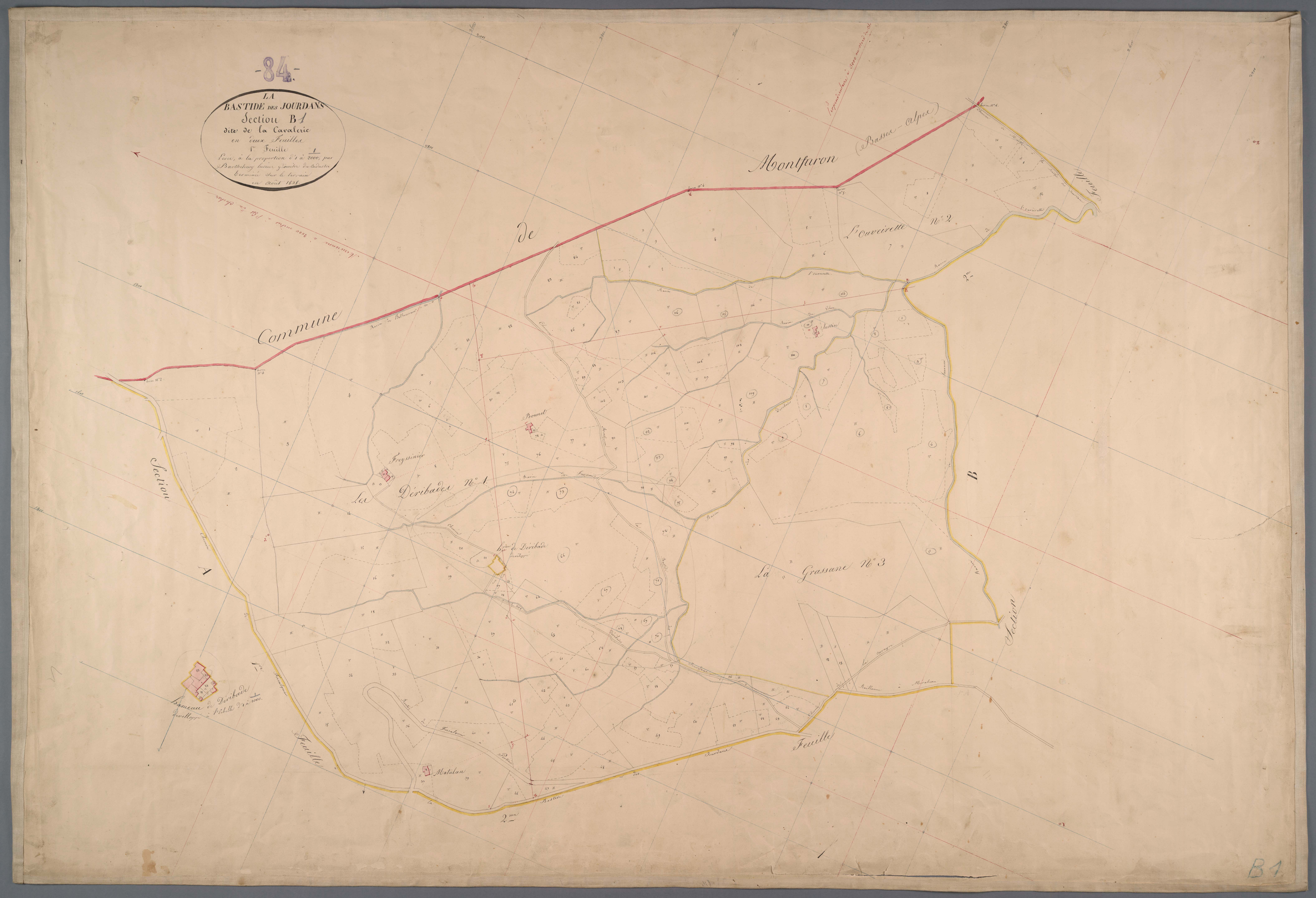 La Bastide-des-Jourdans - Feuille 1