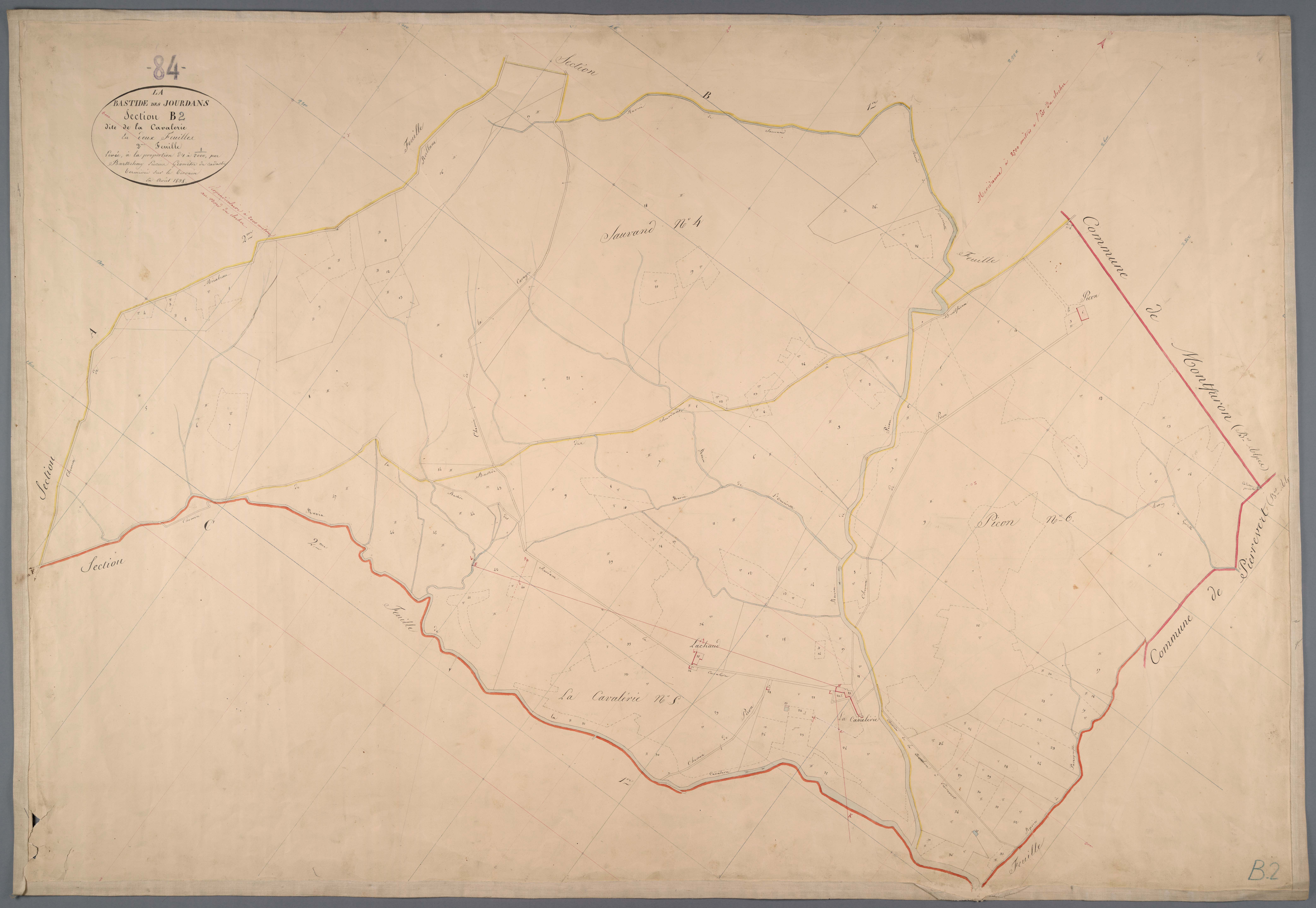 La Bastide-des-Jourdans - Feuille 2