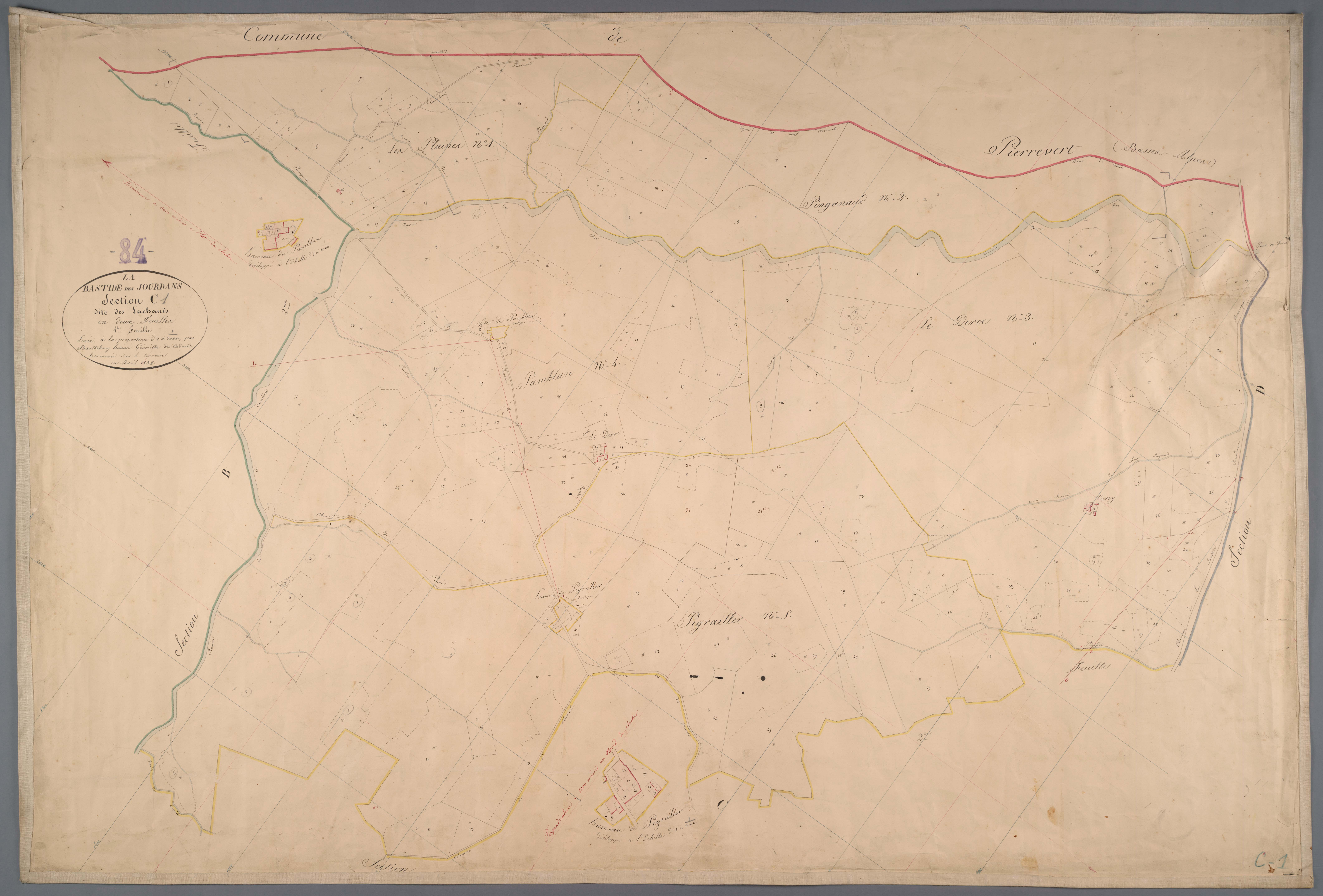 La Bastide-des-Jourdans - Feuille 1
