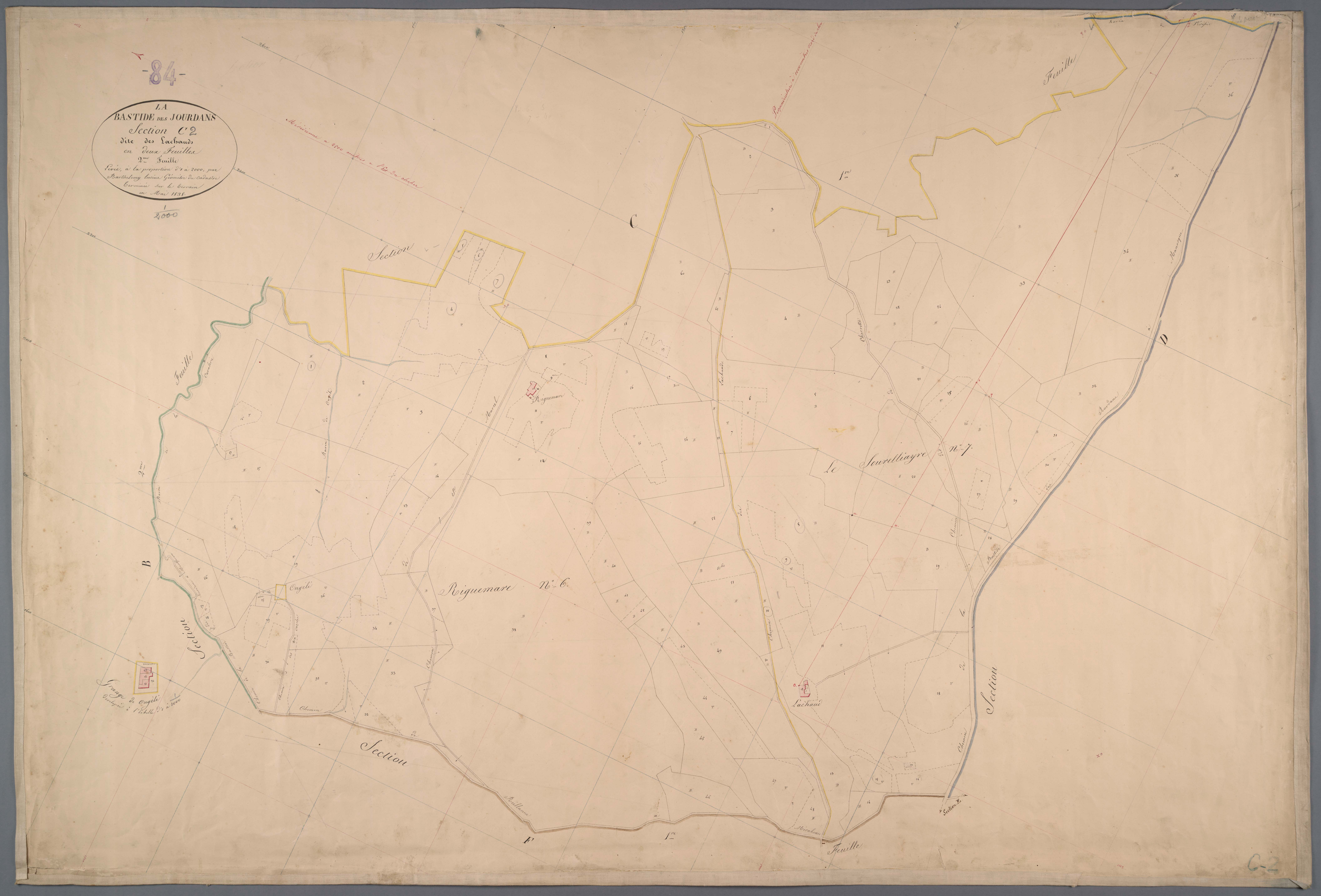 La Bastide-des-Jourdans - Feuille 2