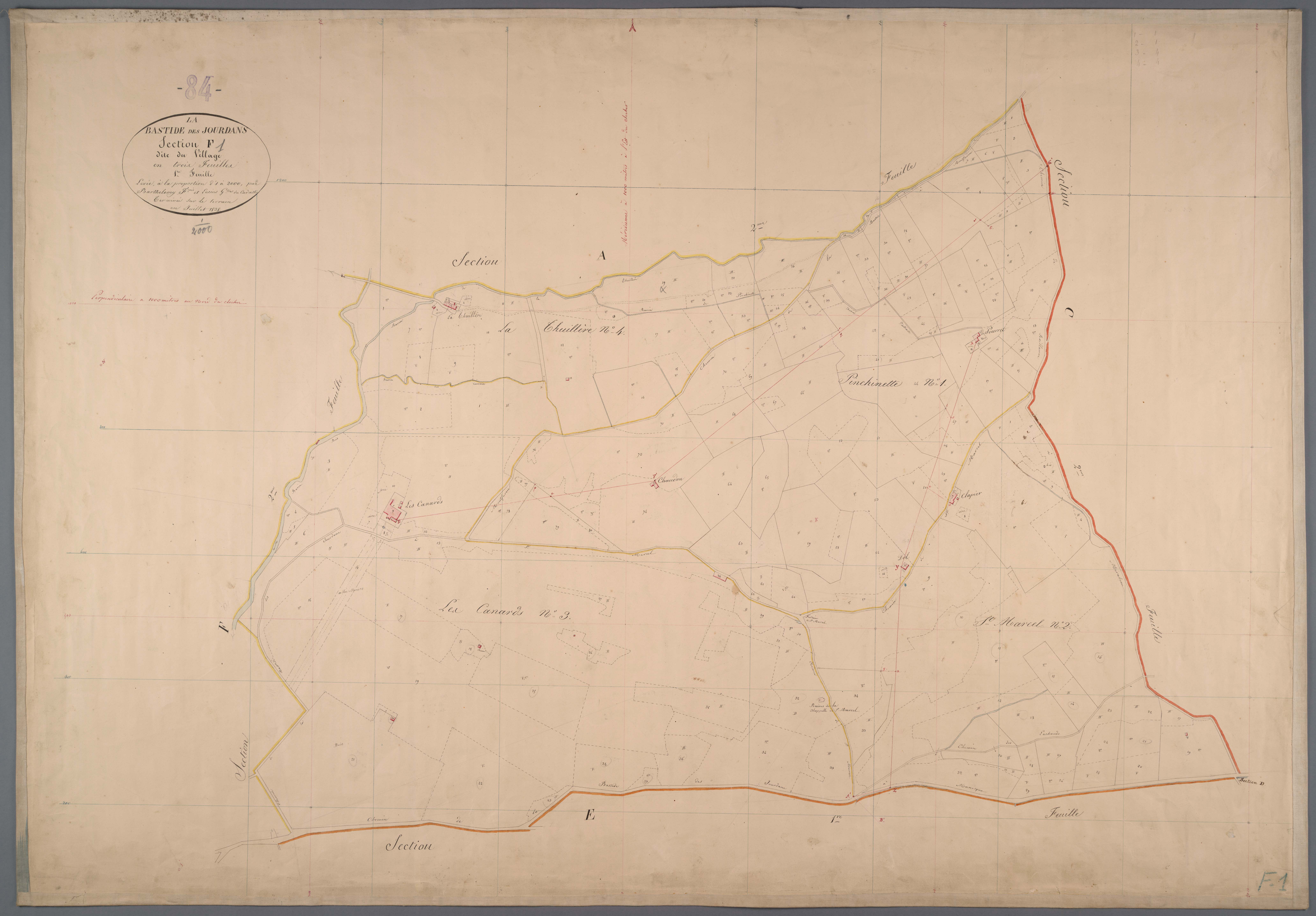 La Bastide-des-Jourdans - Feuille 1