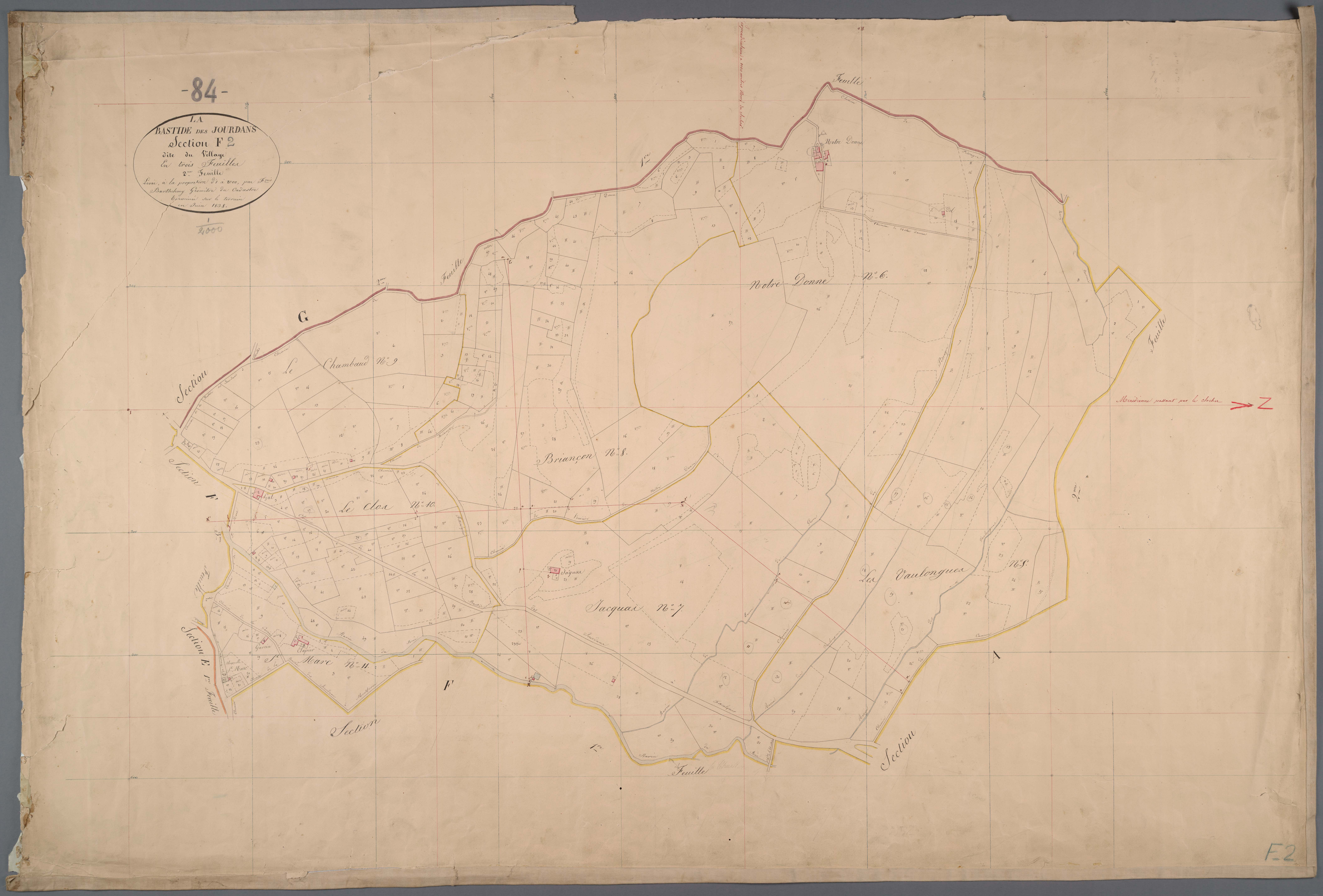La Bastide-des-Jourdans - Feuille 2