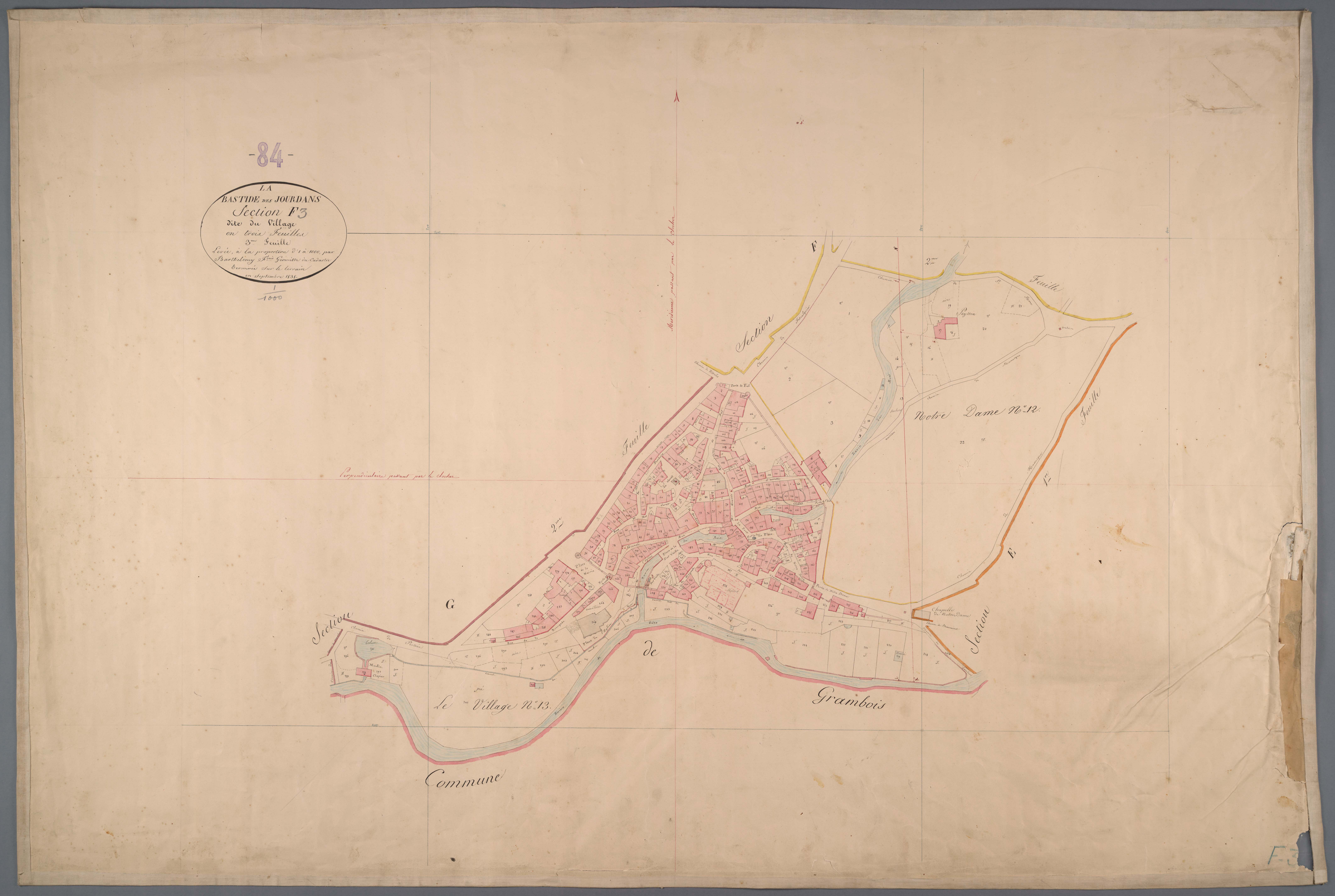 La Bastide-des-Jourdans - Feuille 3