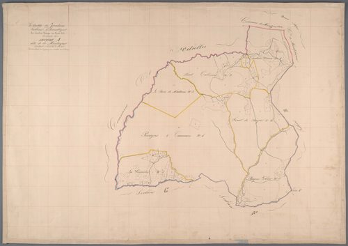 La Bastide-des-Jourdans - Tableau d'assemblage