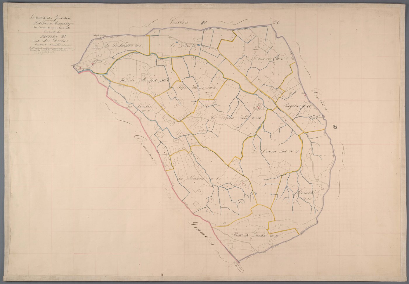 La Bastide-des-Jourdans - Tableau d'assemblage