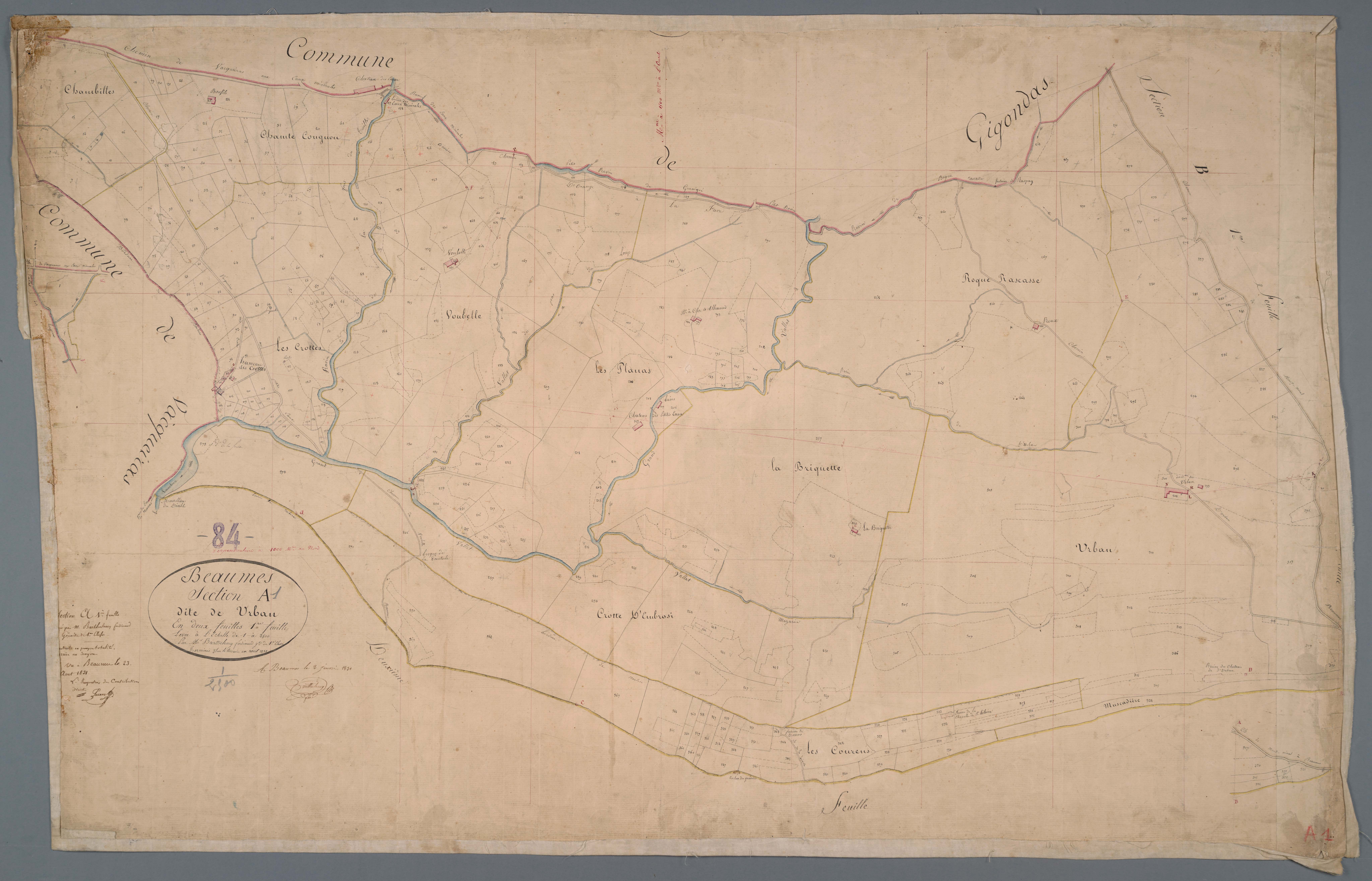 Beaumes-de-Venise - Feuille 1