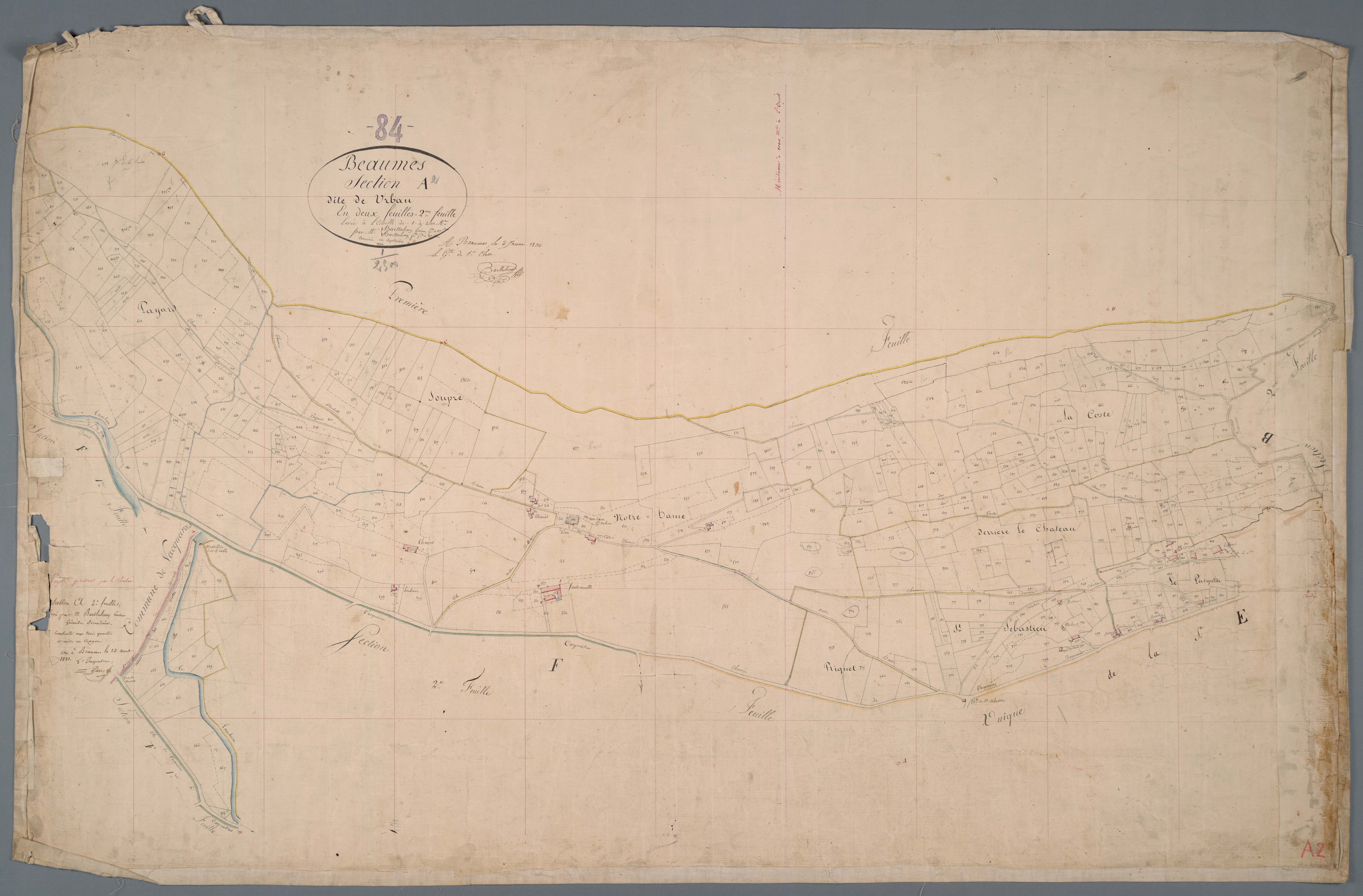 Beaumes-de-Venise - Feuille 2