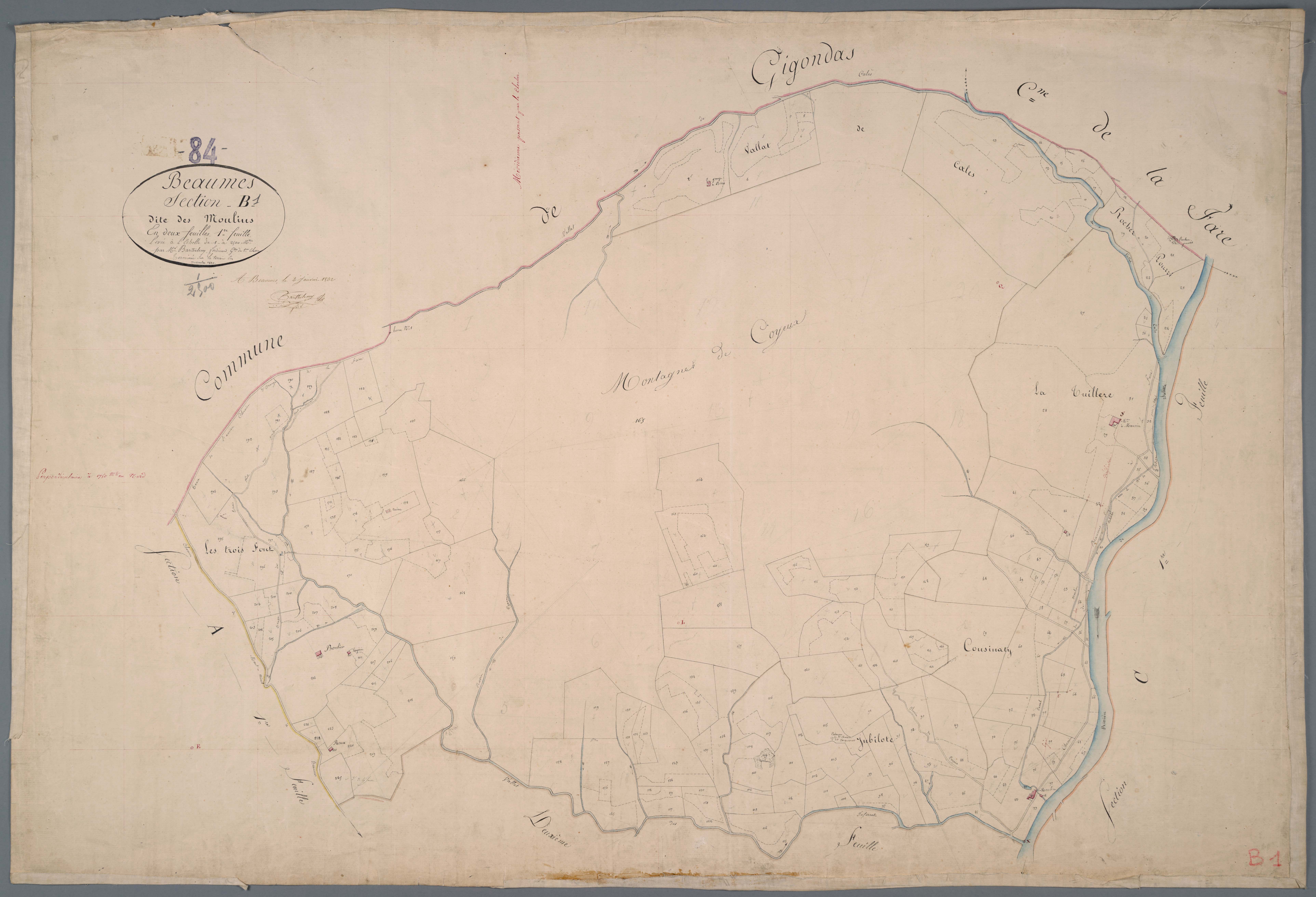 Beaumes-de-Venise - Feuille 1