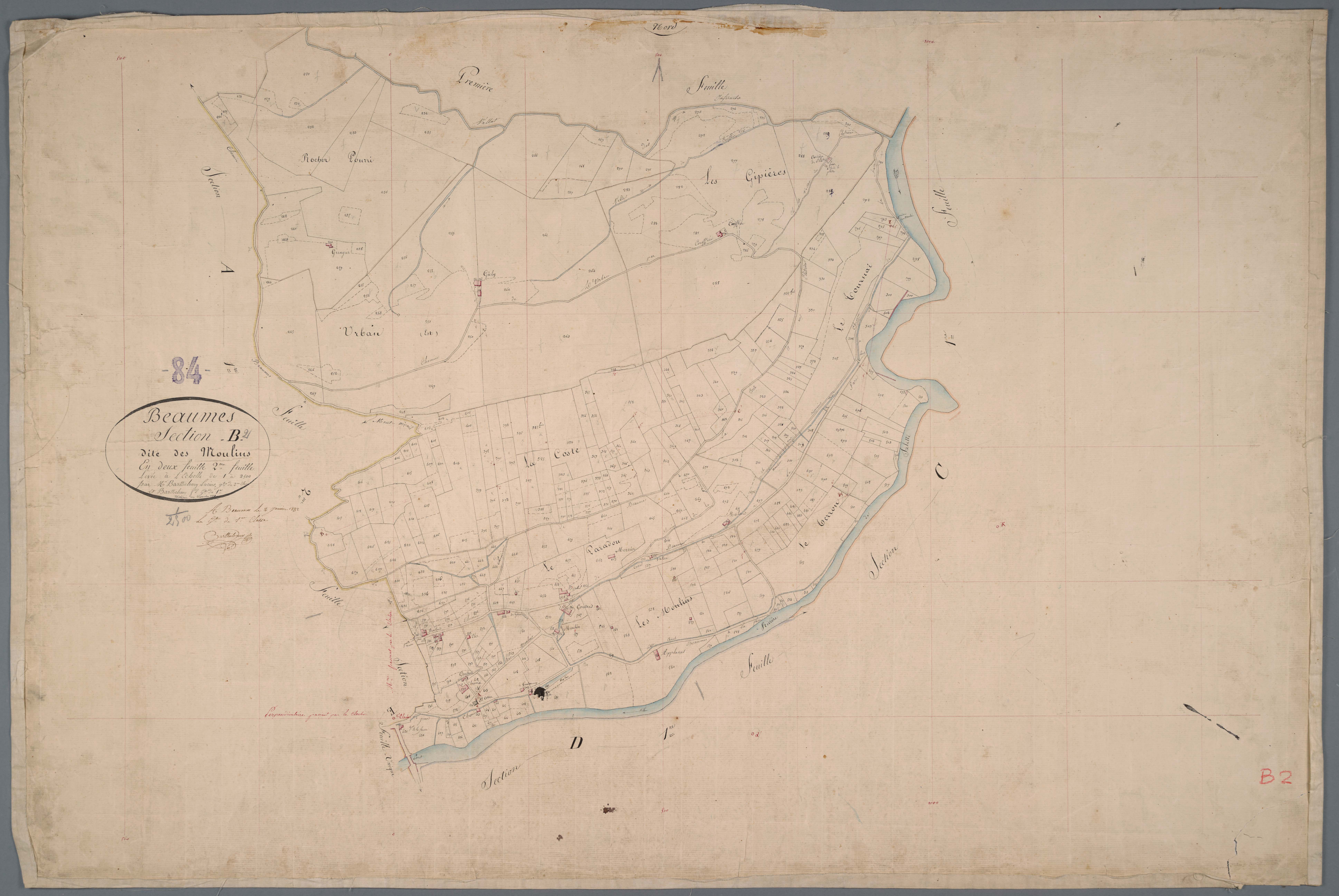 Beaumes-de-Venise - Feuille 2
