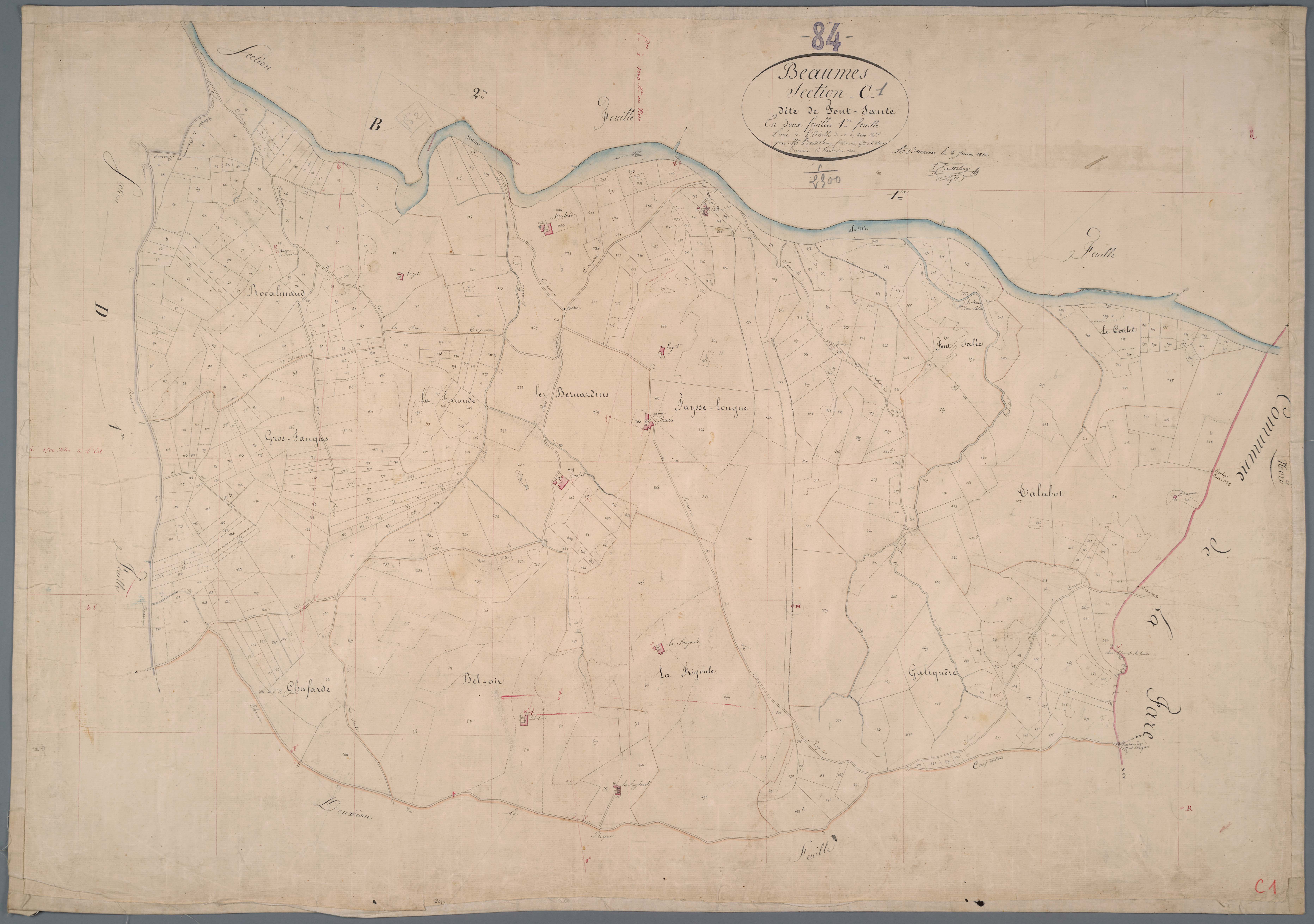 Beaumes-de-Venise - Feuille 1