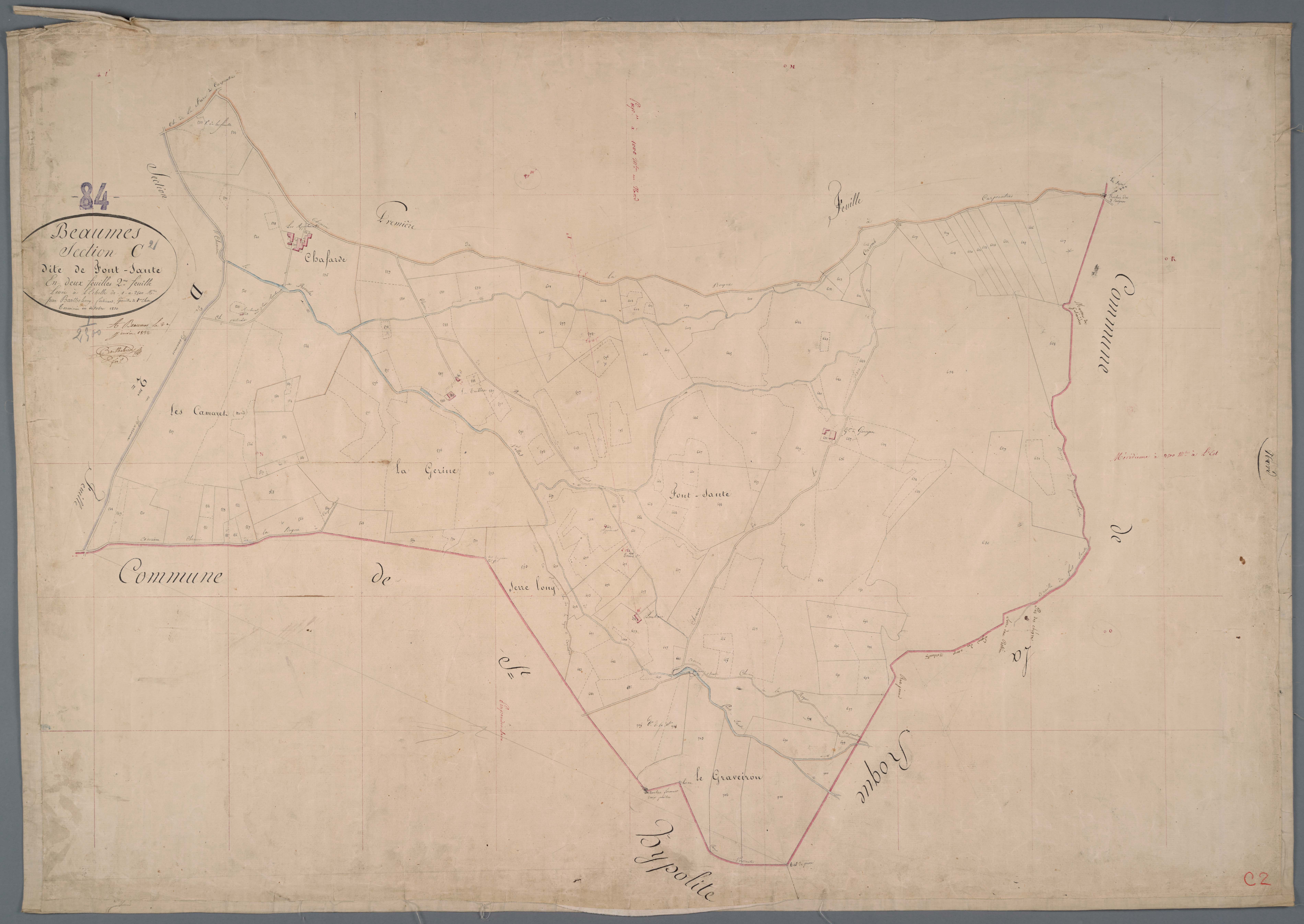 Beaumes-de-Venise - Feuille 2