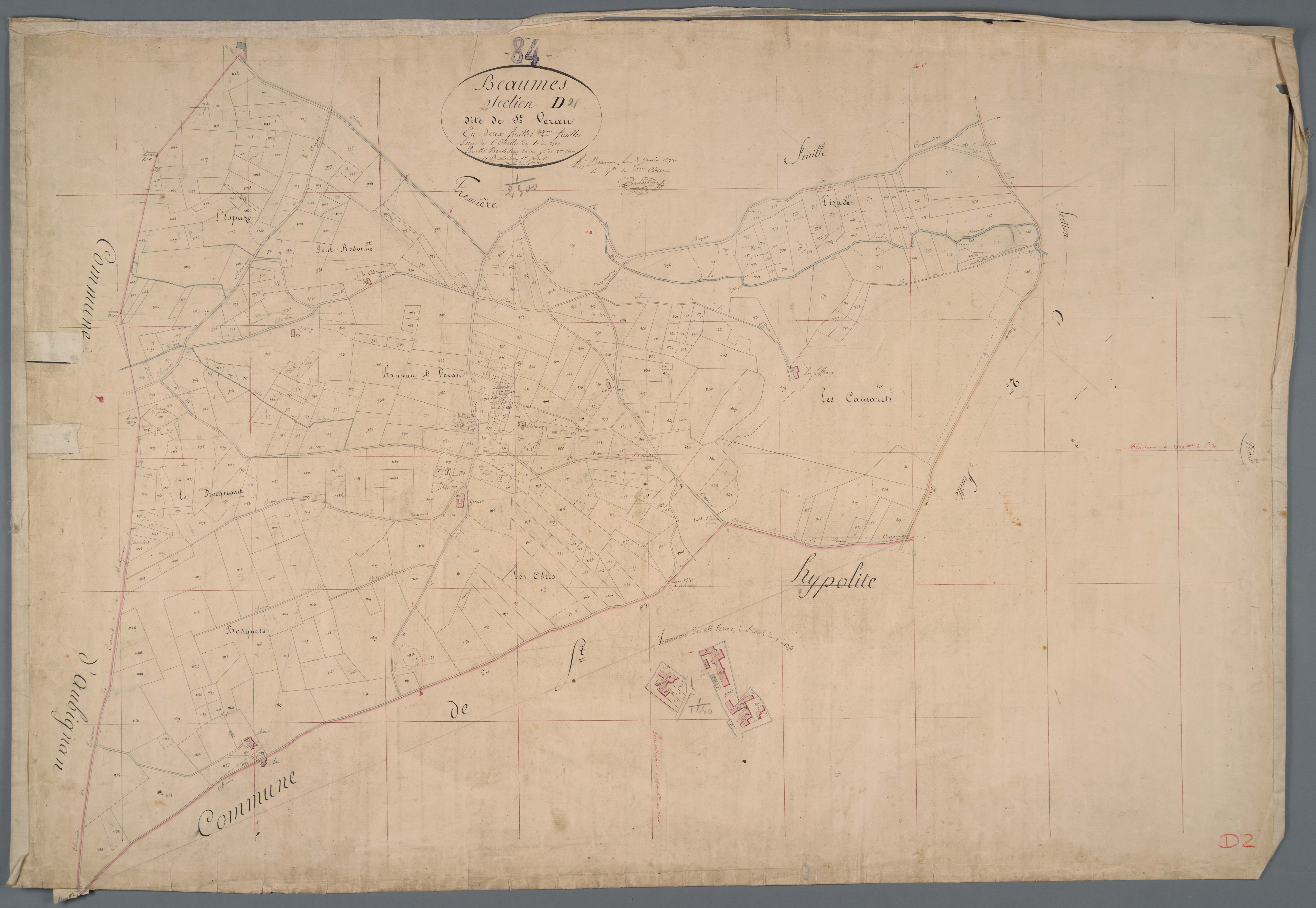 Beaumes-de-Venise - Feuille 2