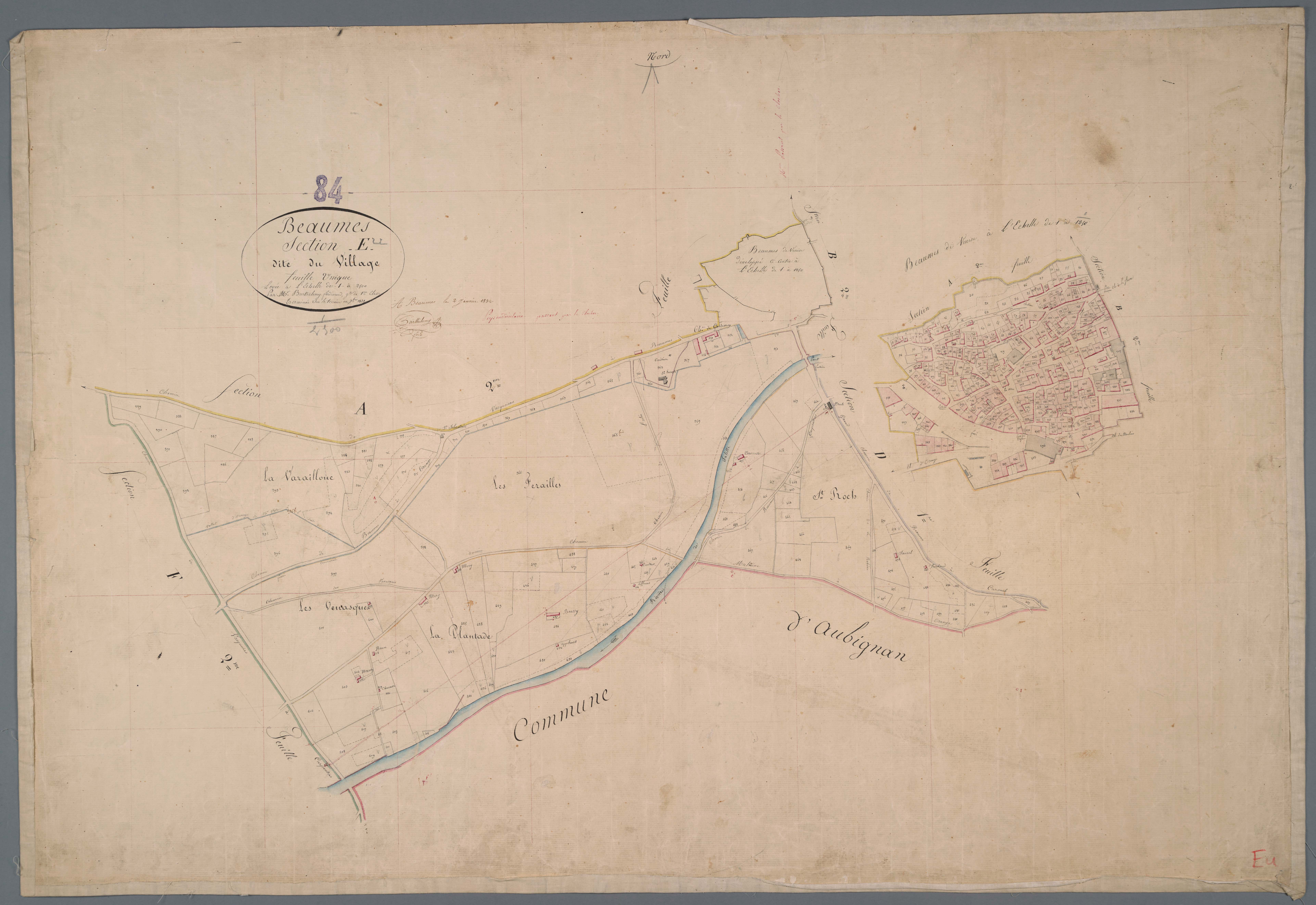 Beaumes-de-Venise - Feuille 1