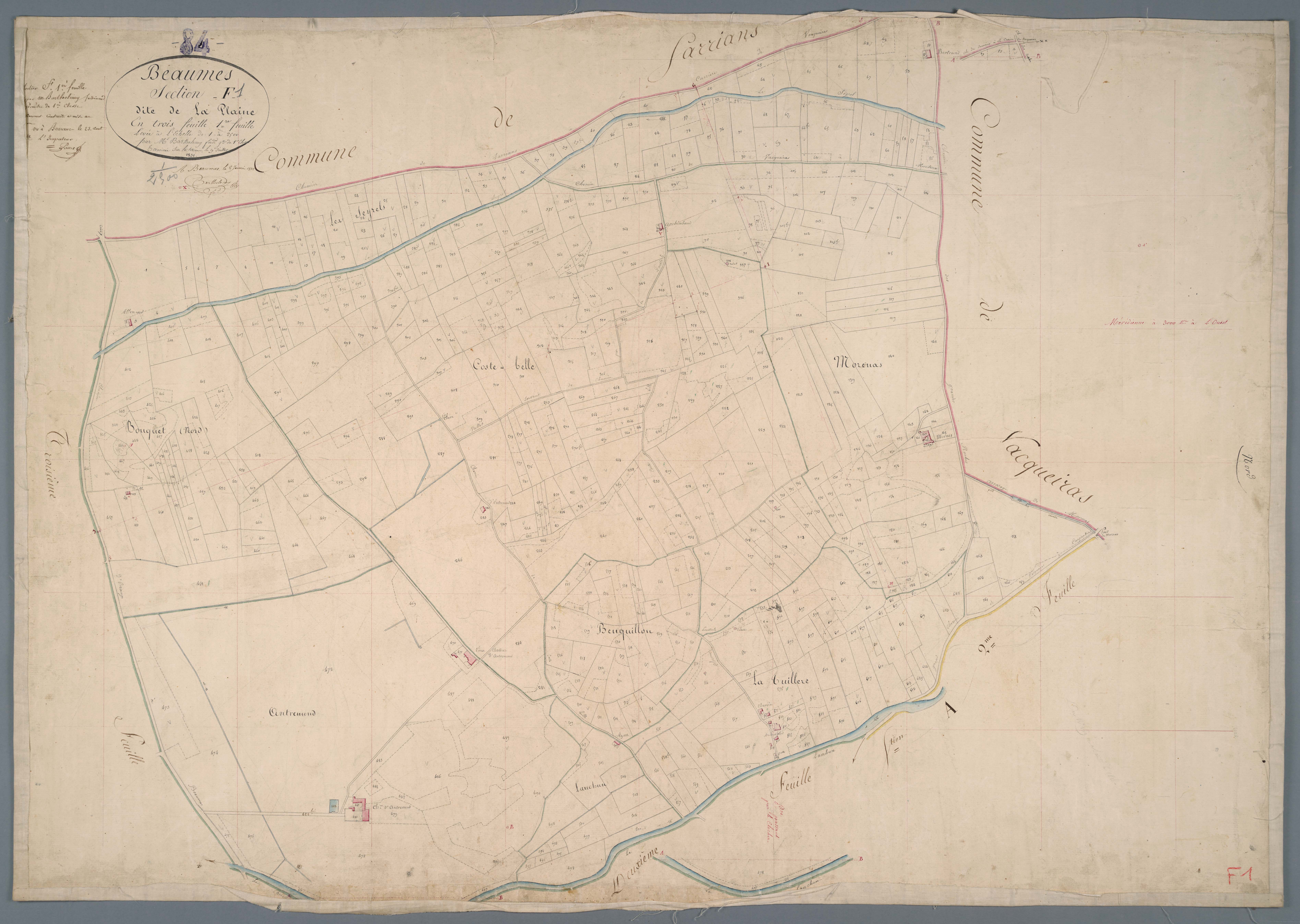 Beaumes-de-Venise - Feuille 1